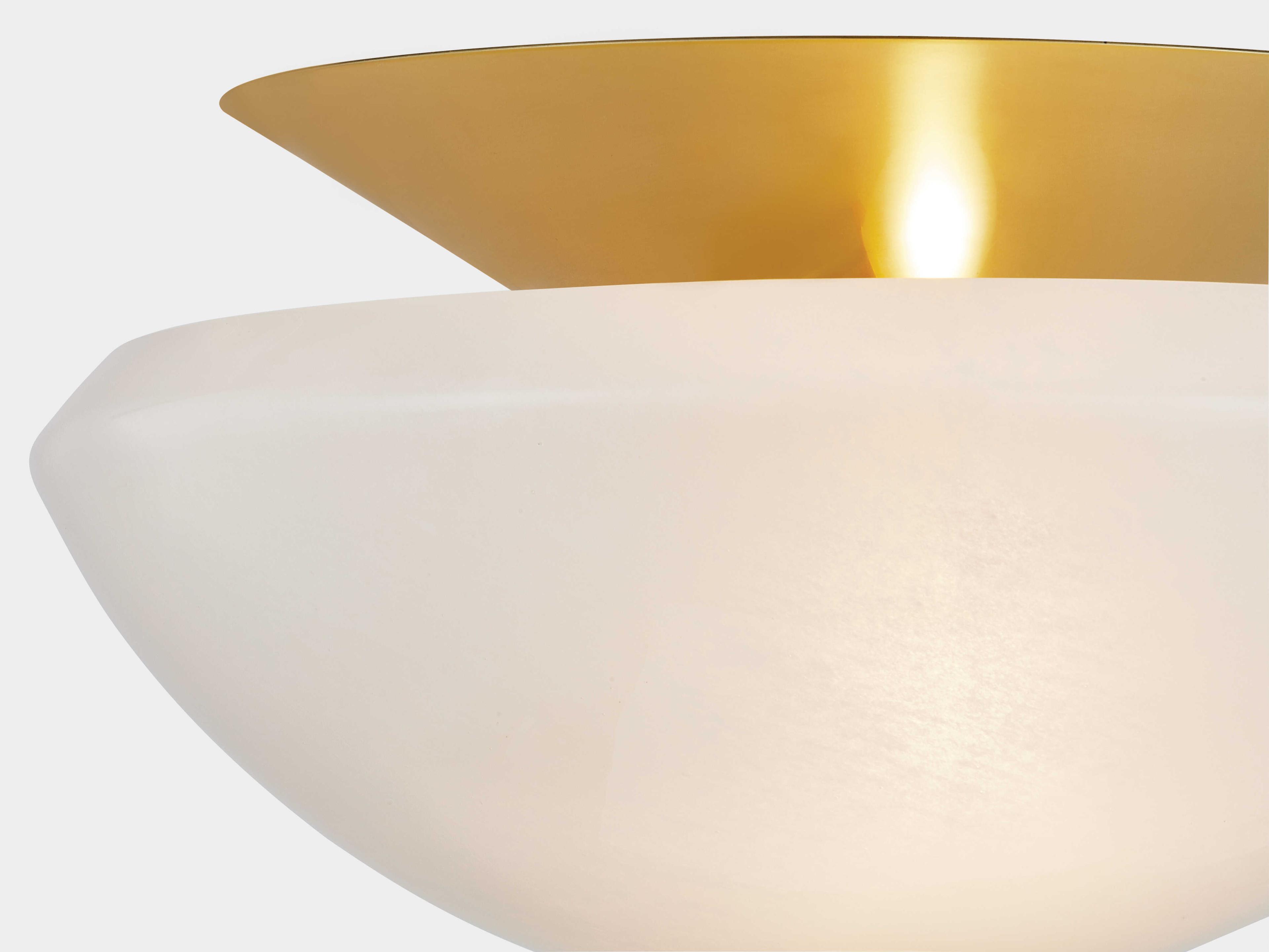 Hudson Valley Pawtucket 2-Light Aged Brass Soft White Bowl Flush Mount