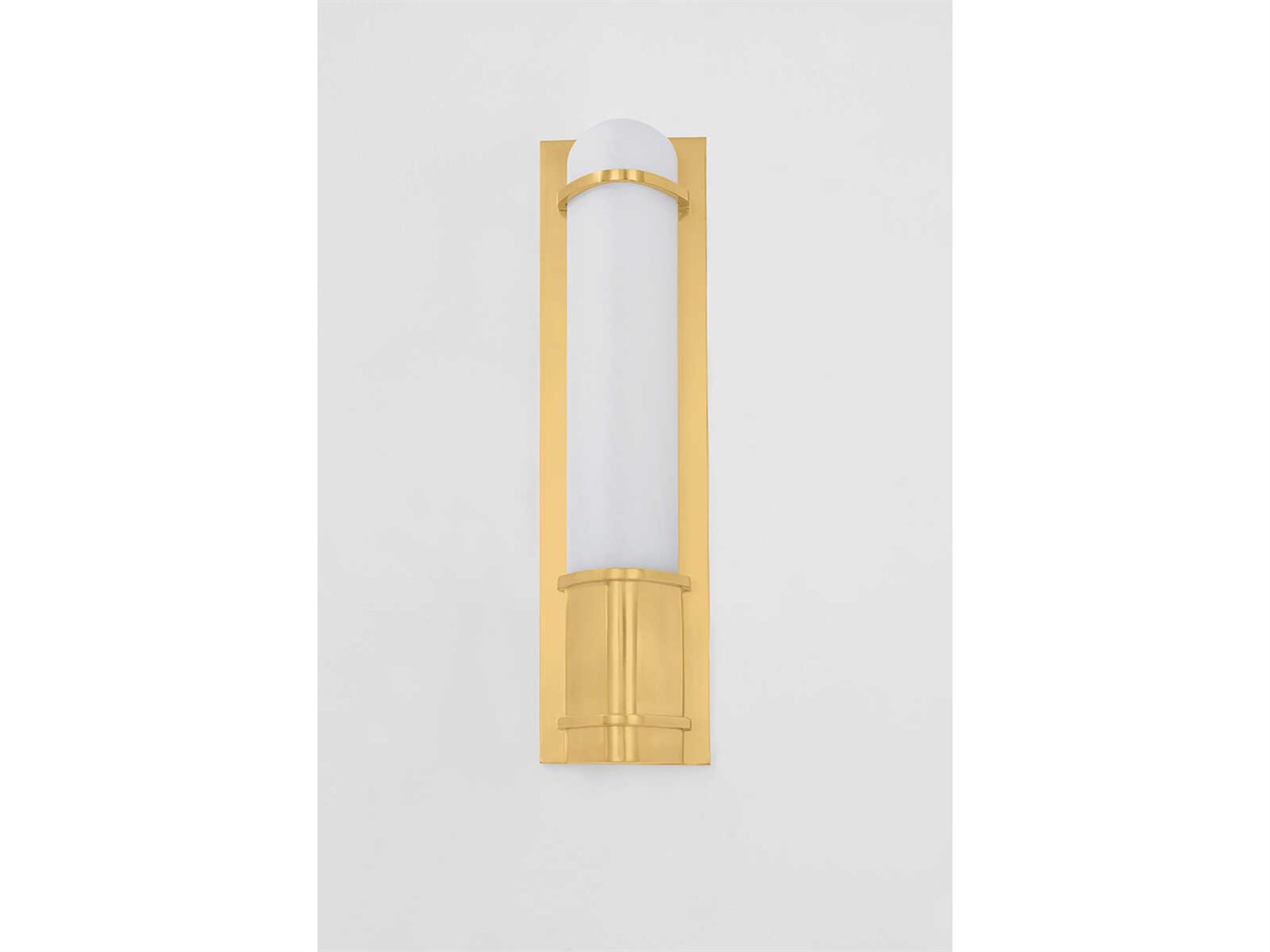 Hudson Valley Tottenville 1-Light Aged Brass Wall Sconce