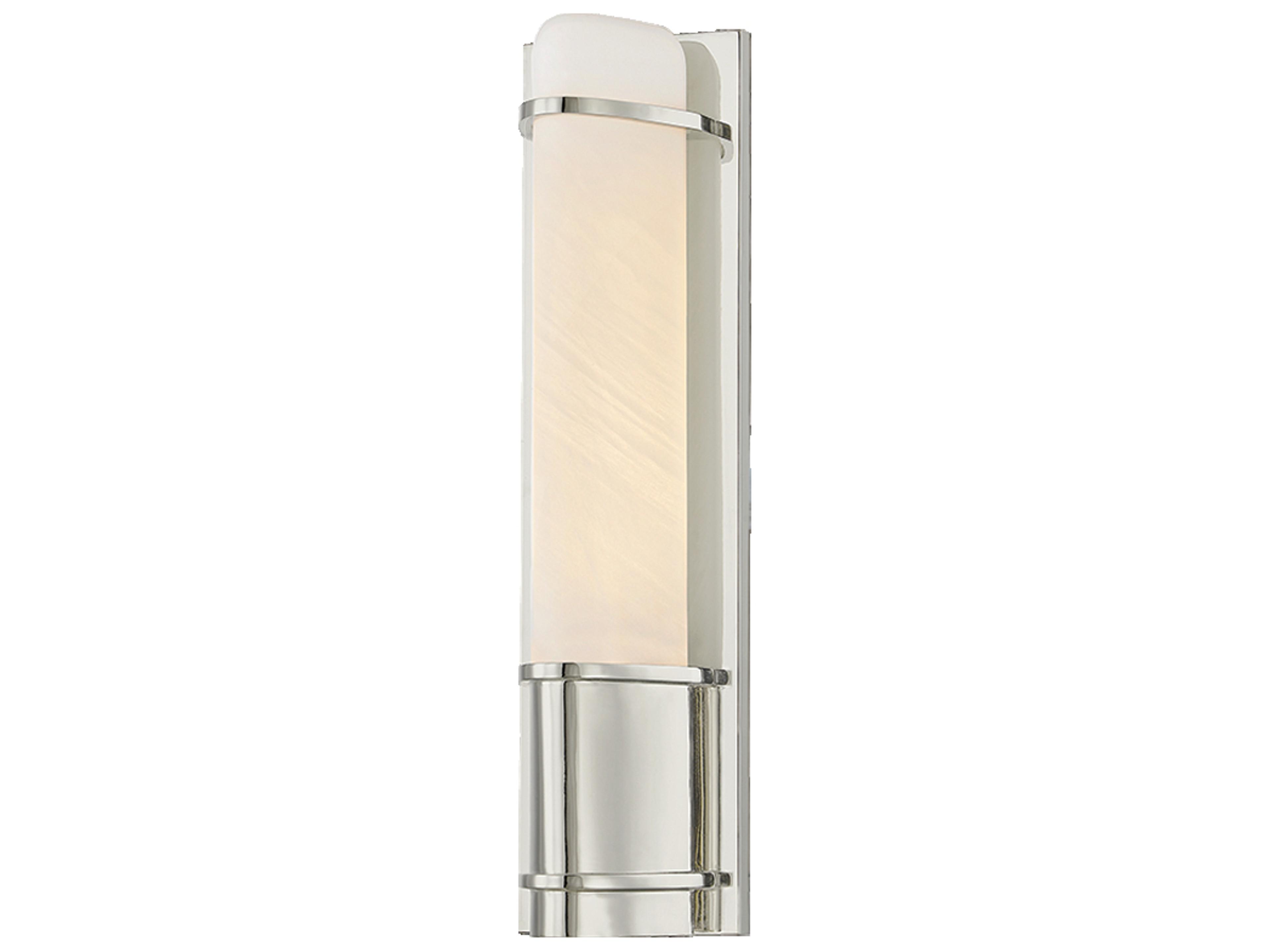 Tottenville 1-Light Polished Nickel Wall Sconce