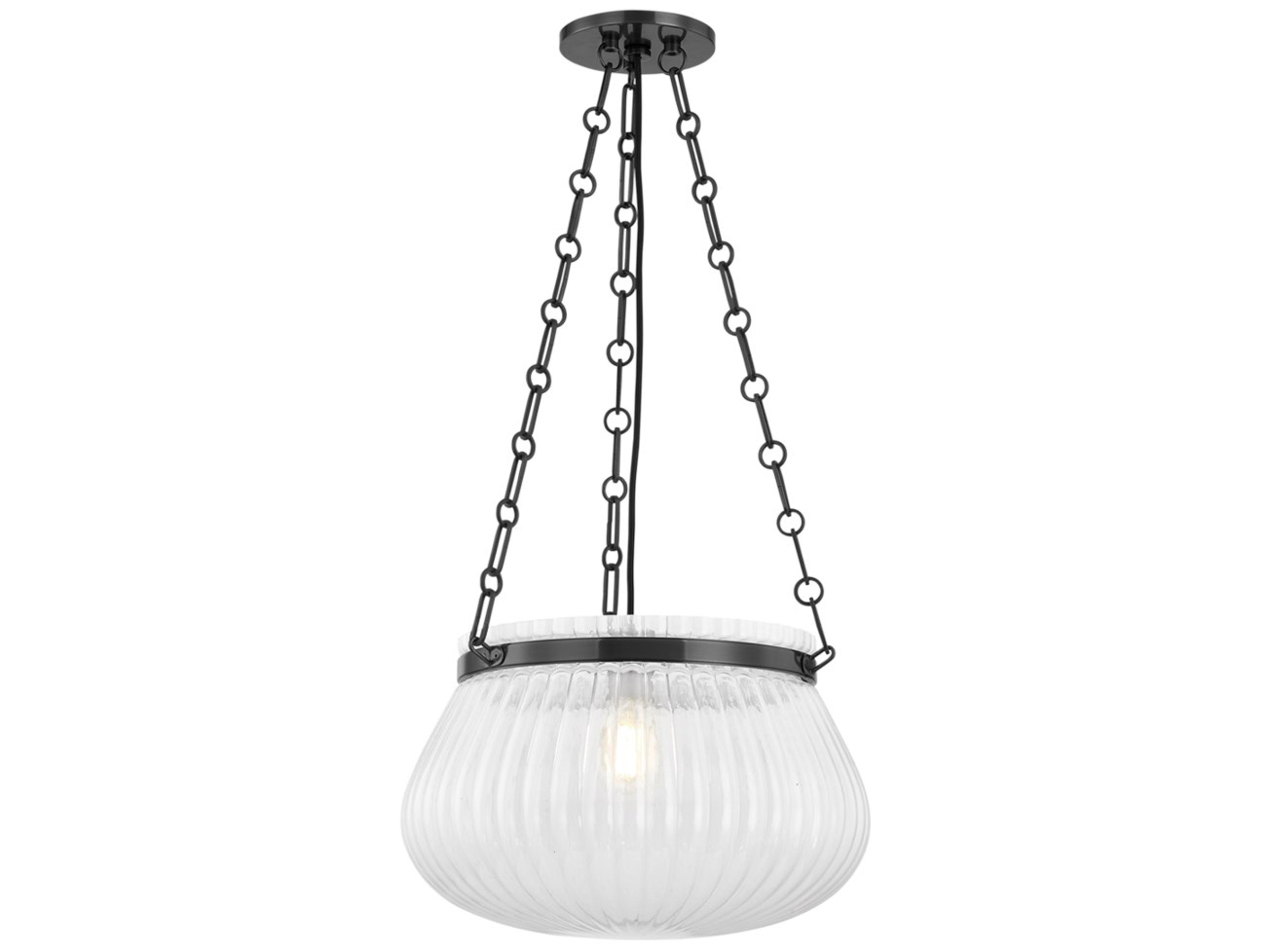 Granby 1-Light Old Bronze Black Bowl Pendant