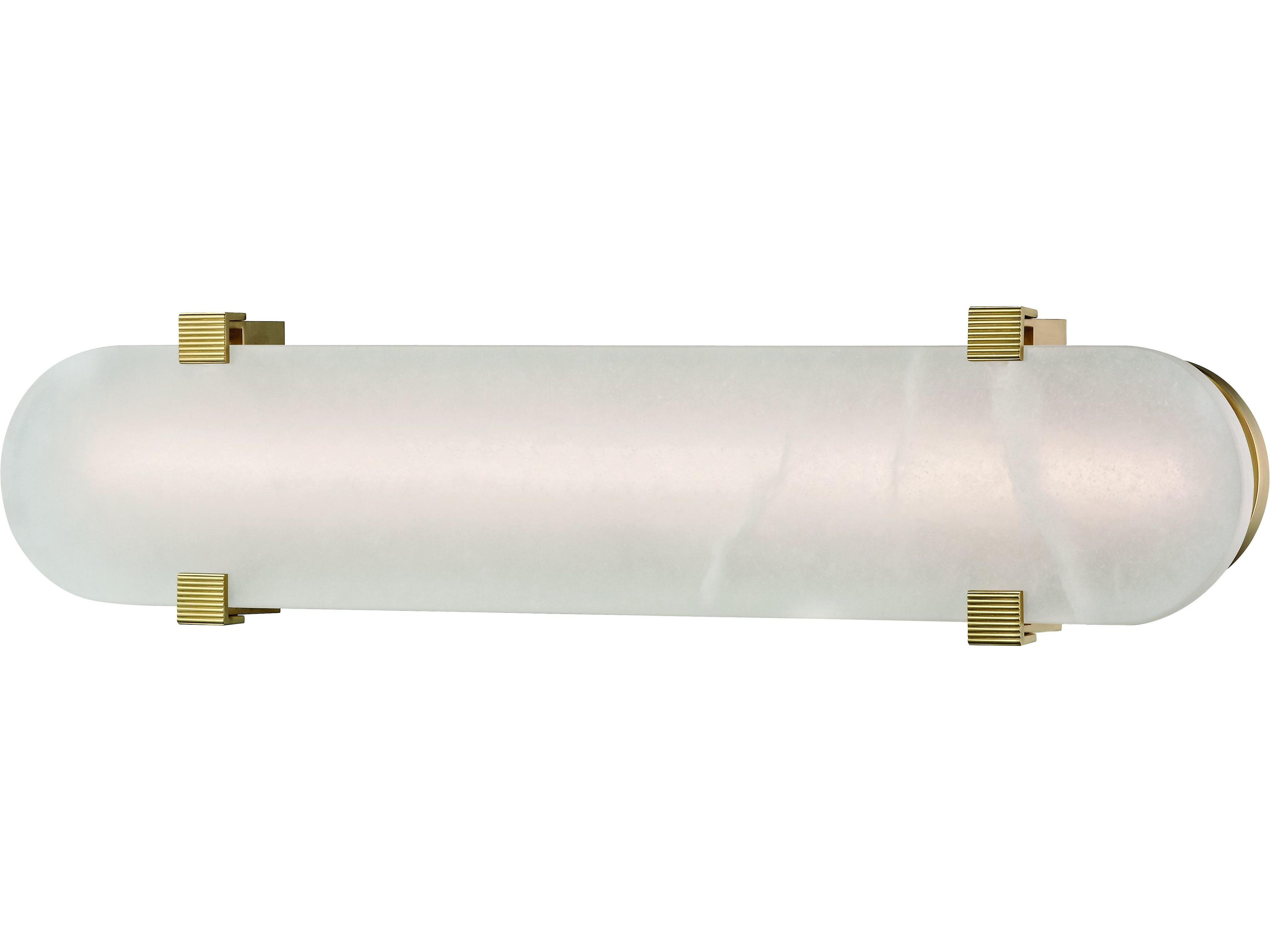 Hudson Valley Skylar 1-Light Aged Brass White LED Wall Sconce