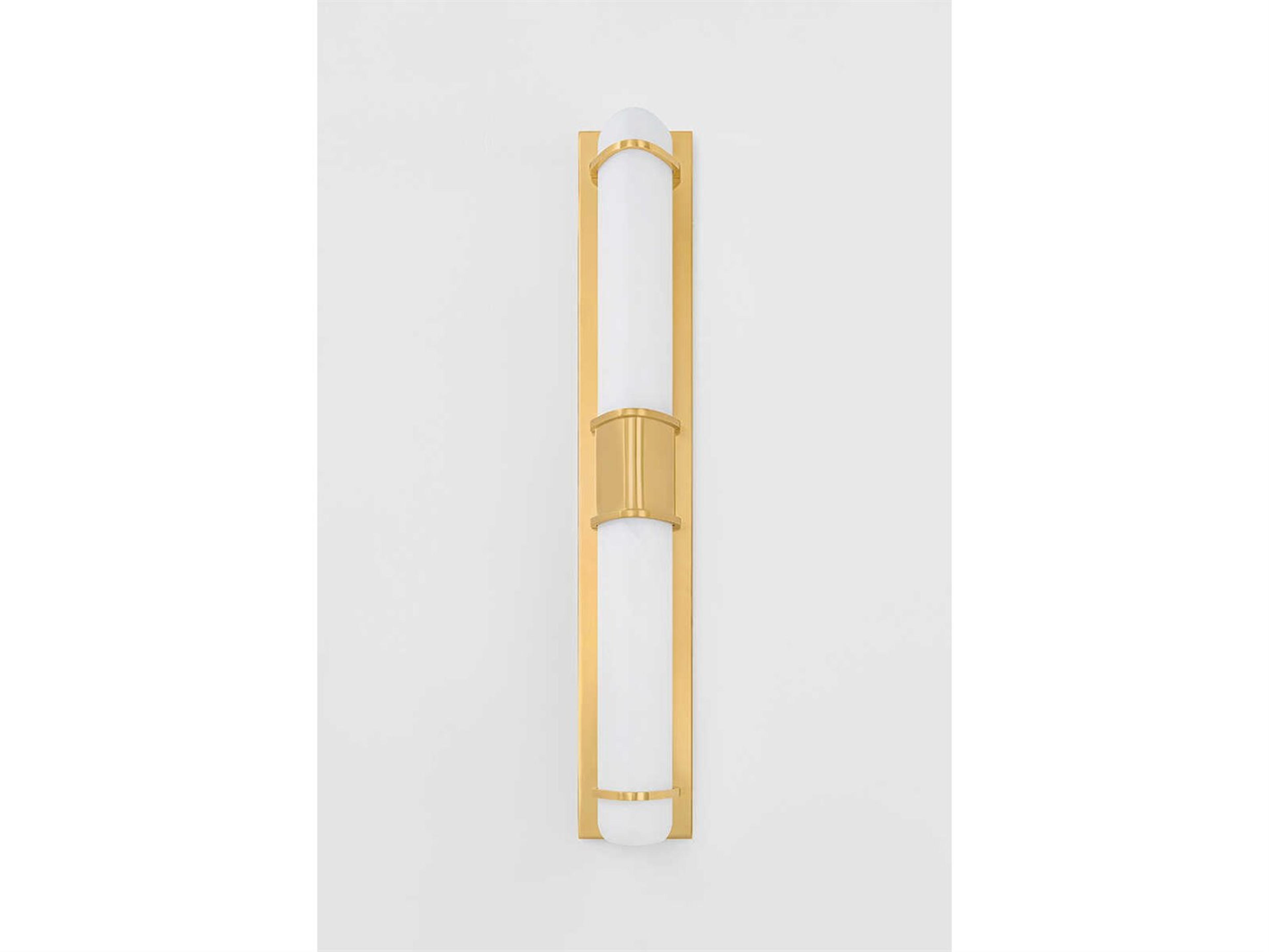 Hudson Valley Tottenville 2-Light Aged Brass Wall Sconce