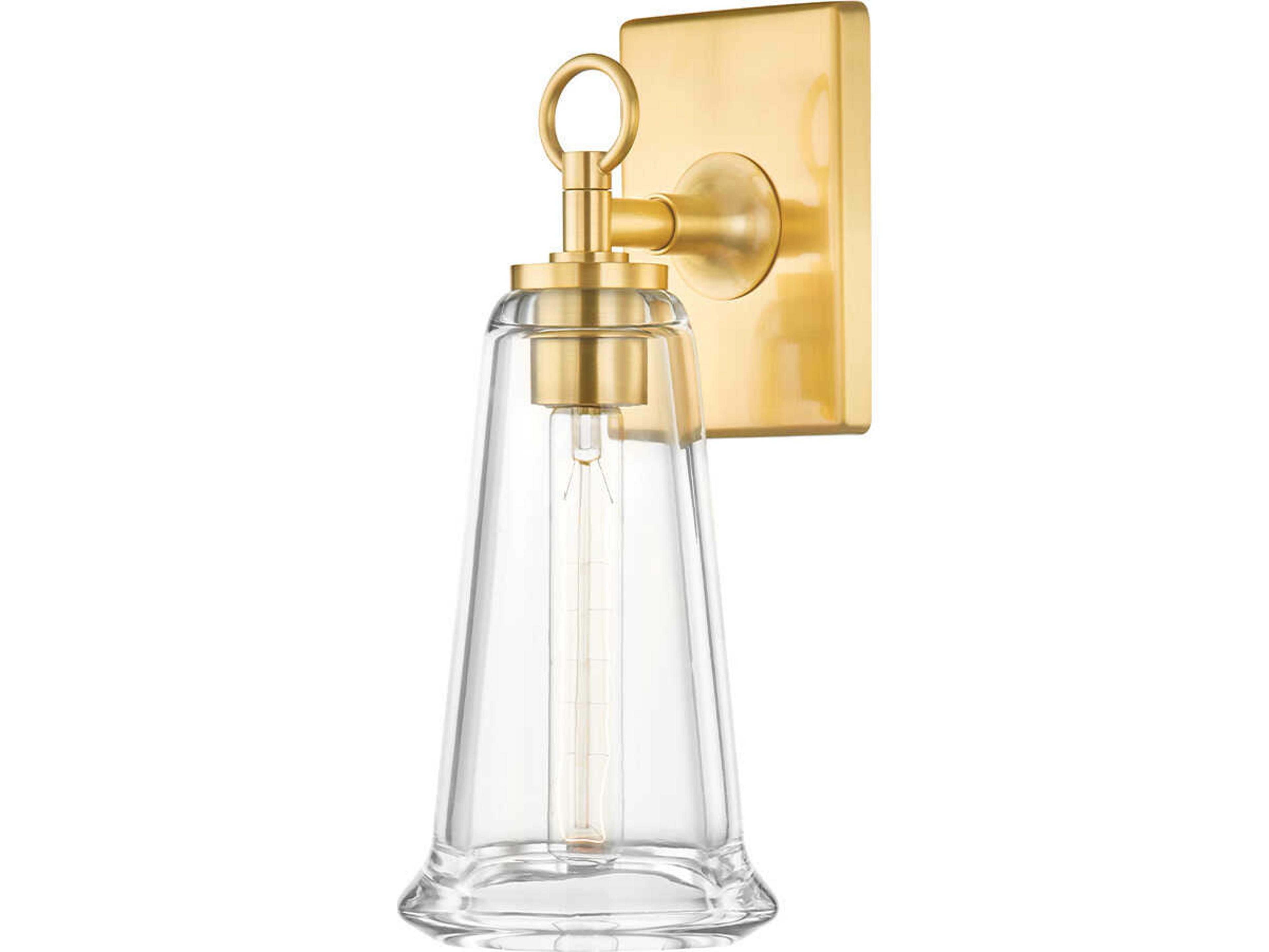 Newfield 1-Light Aged Brass Wall Sconce