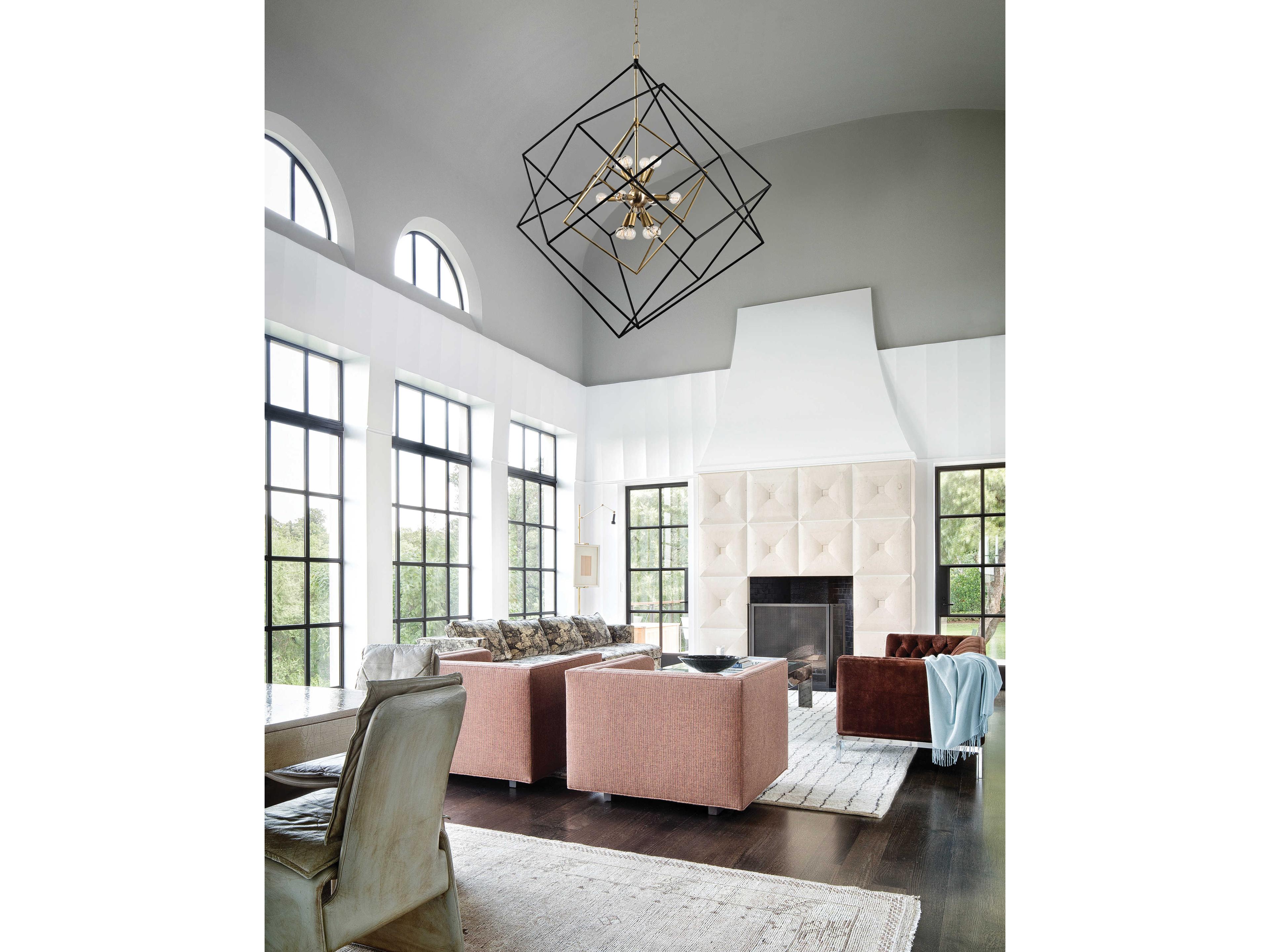 Hudson Valley Roundout 12-Light Aged Brass Pendant