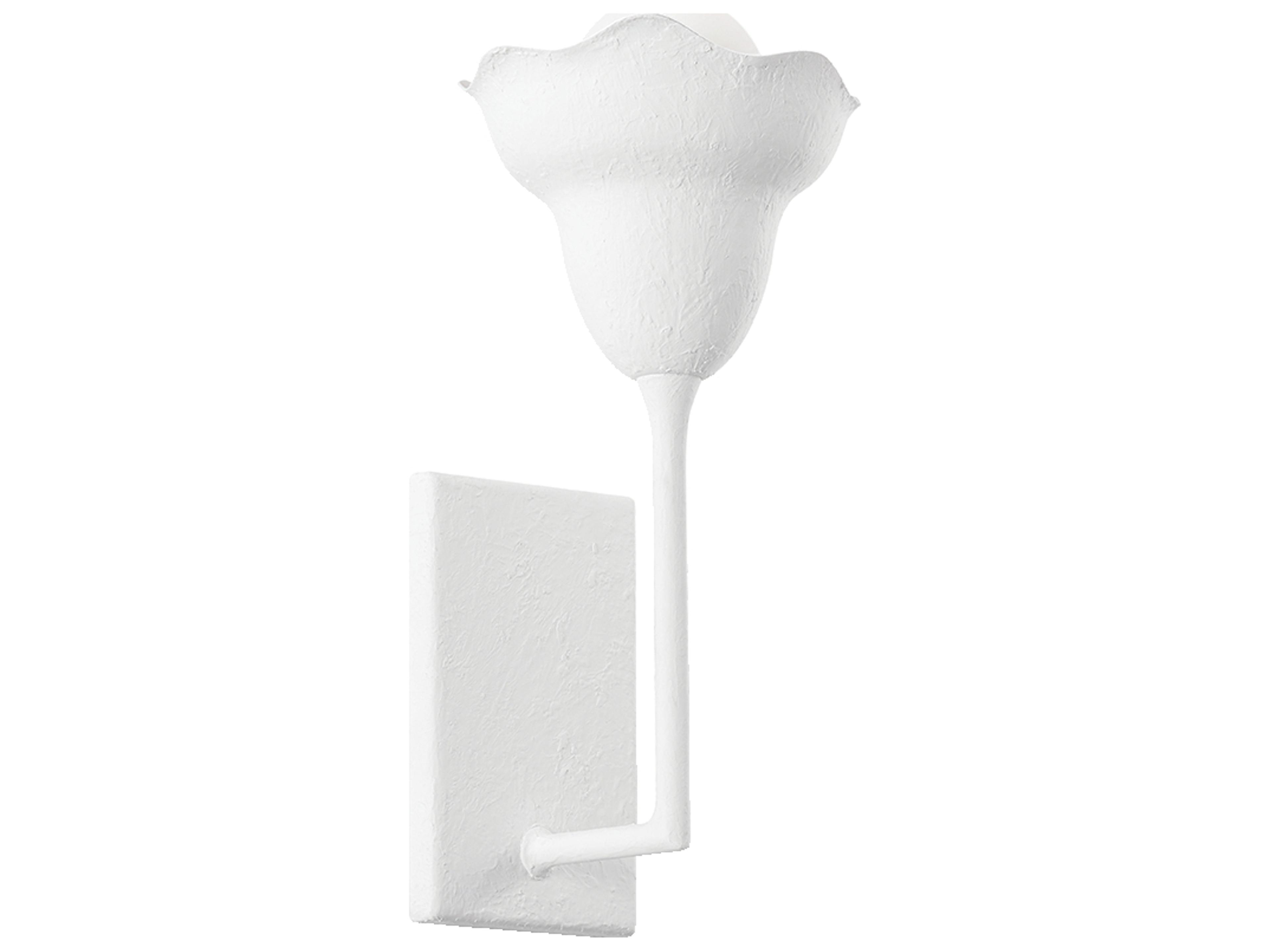 Alora 1-Light White Plaster Wall Sconce