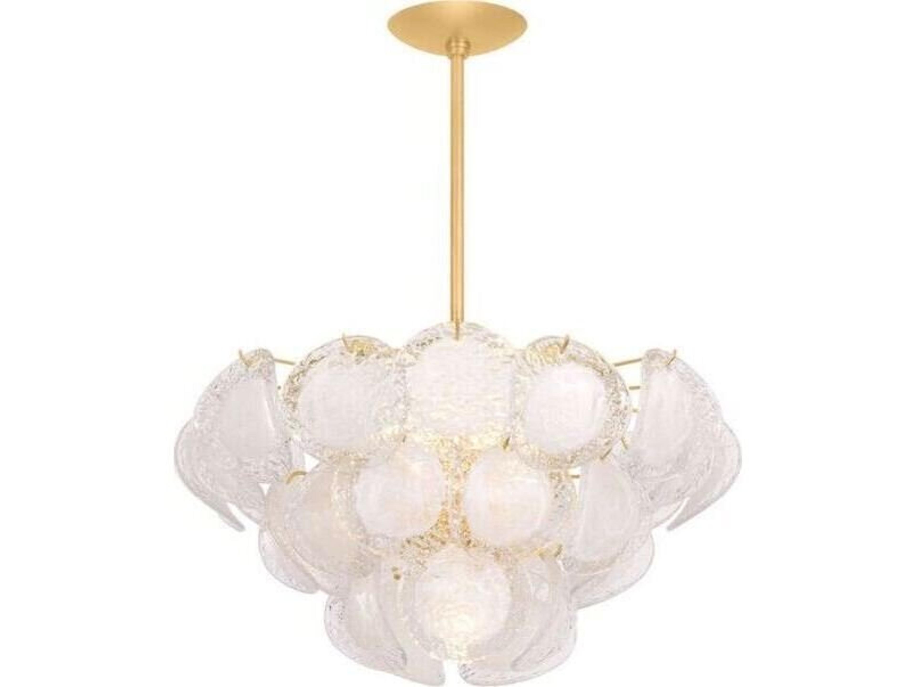 Cedar Hill 5-Light Vintage Gold Leaf Empire Pendant