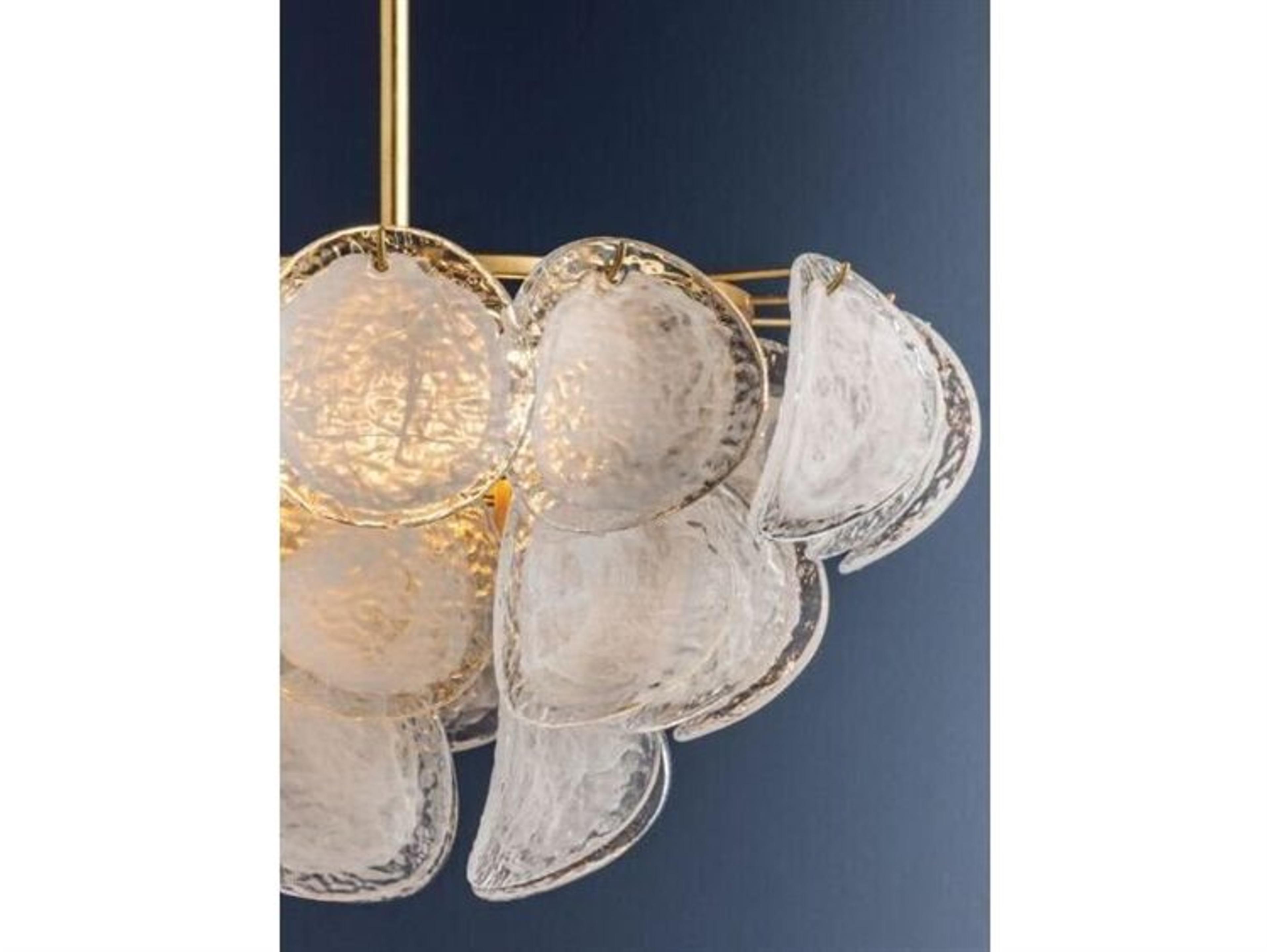 Hudson Valley Cedar Hill 5-Light Vintage Gold Leaf Empire Pendant