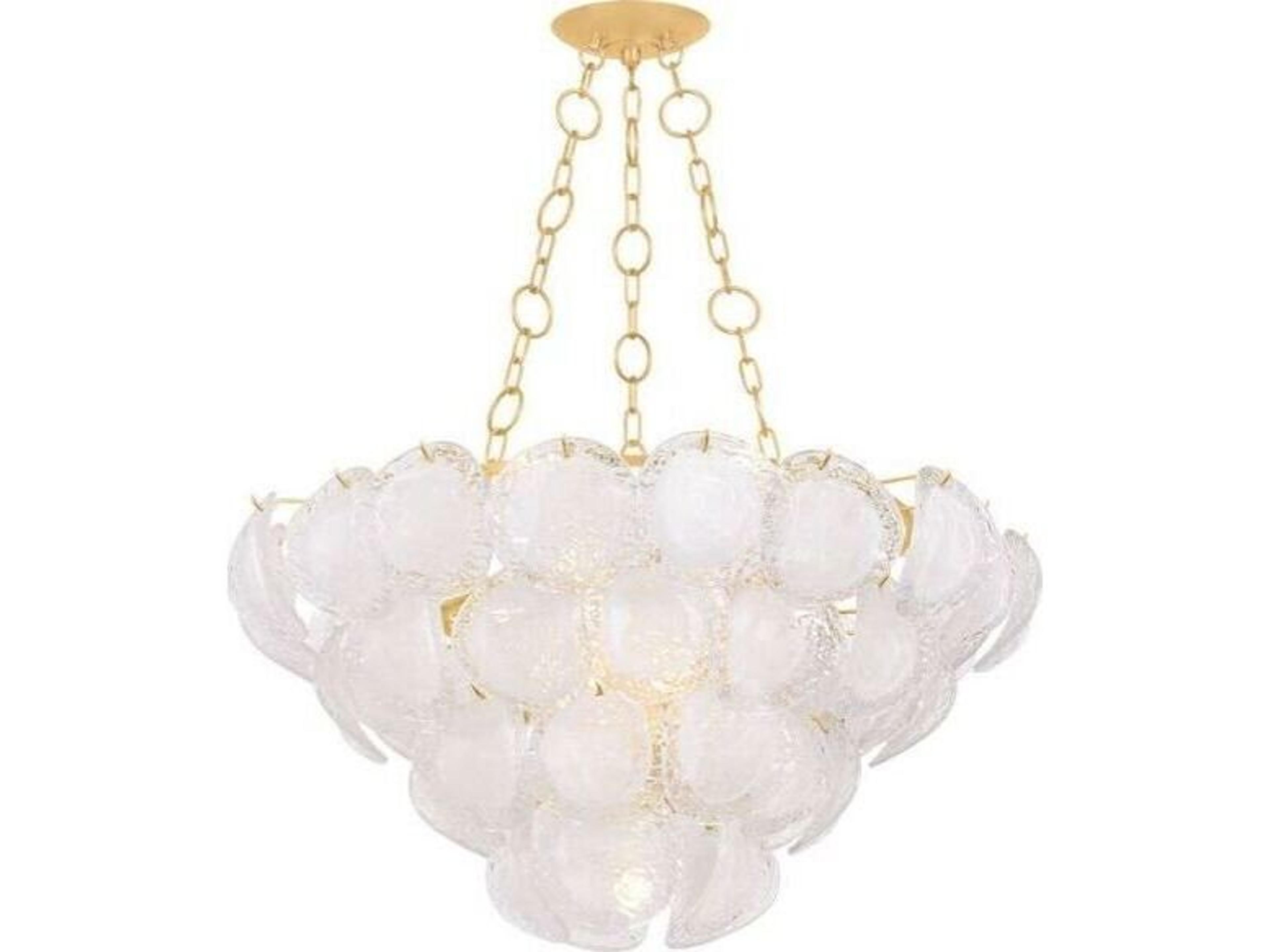 Cedar Hill 9-Light Vintage Gold Leaf Empire Pendant