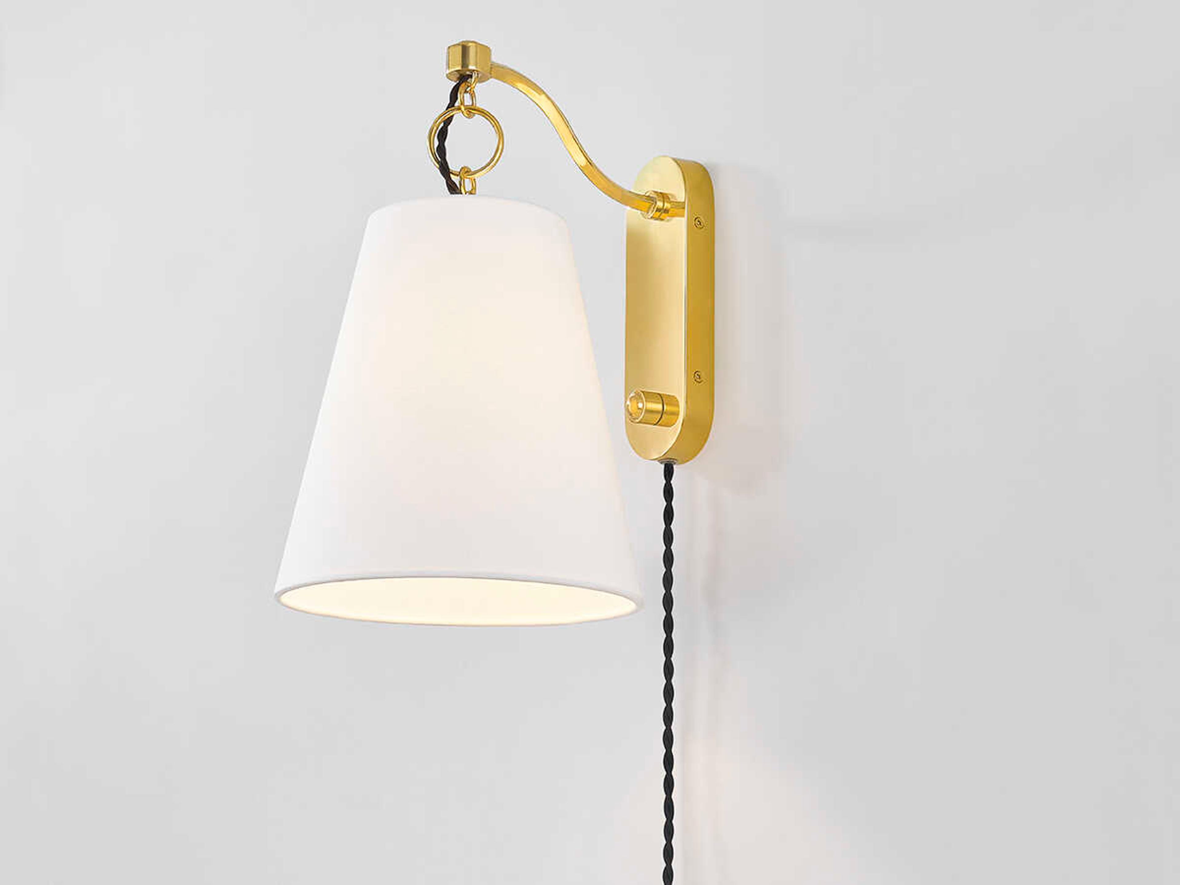 Hudson Valley Joan 1-Light Aged Brass Wall Sconce