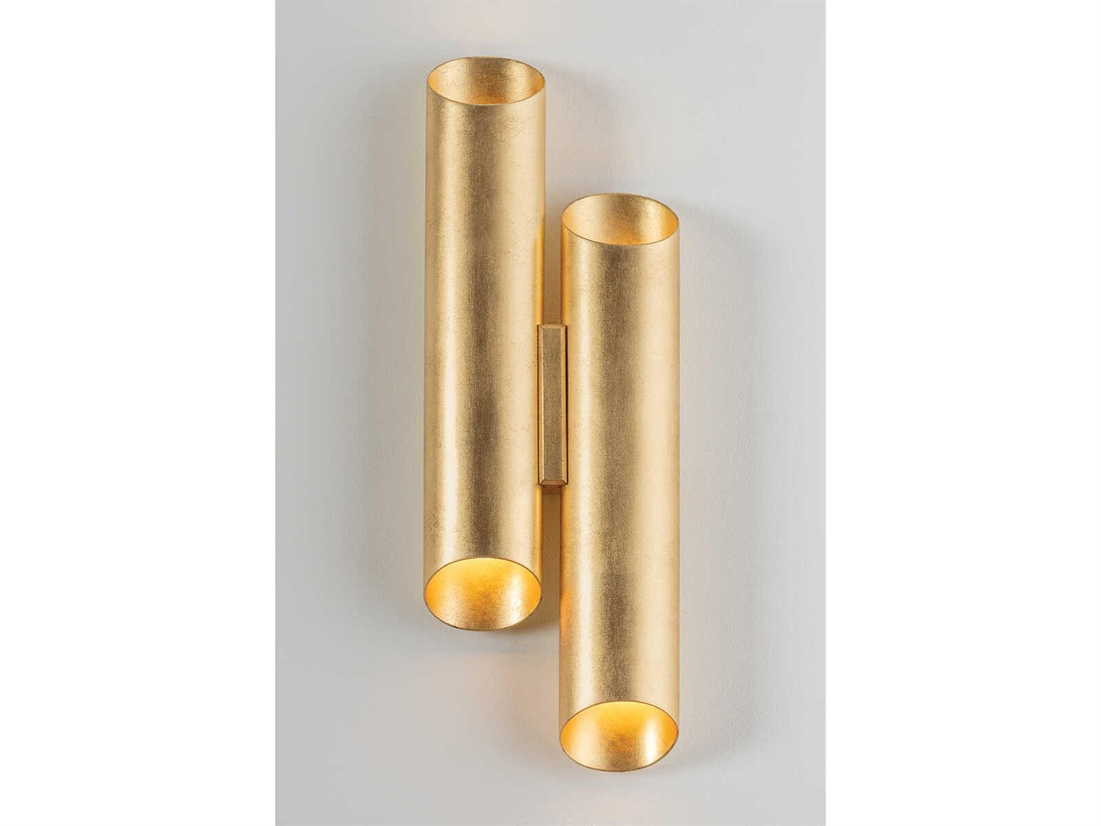 Hudson Valley Rylane 4-Light Vintage Gold Leaf Wall Sconce