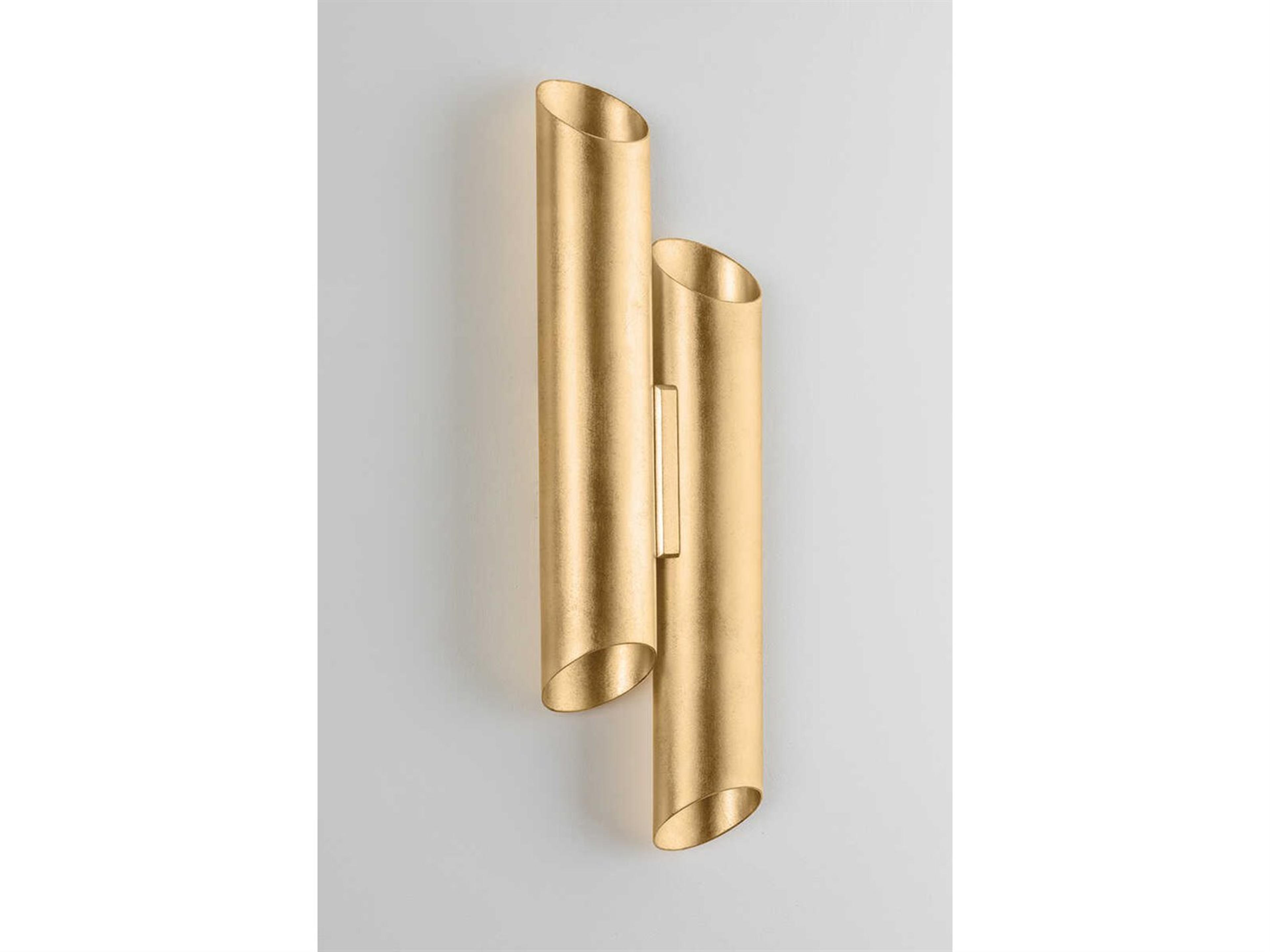 Hudson Valley Rylane 4-Light Vintage Gold Leaf Wall Sconce