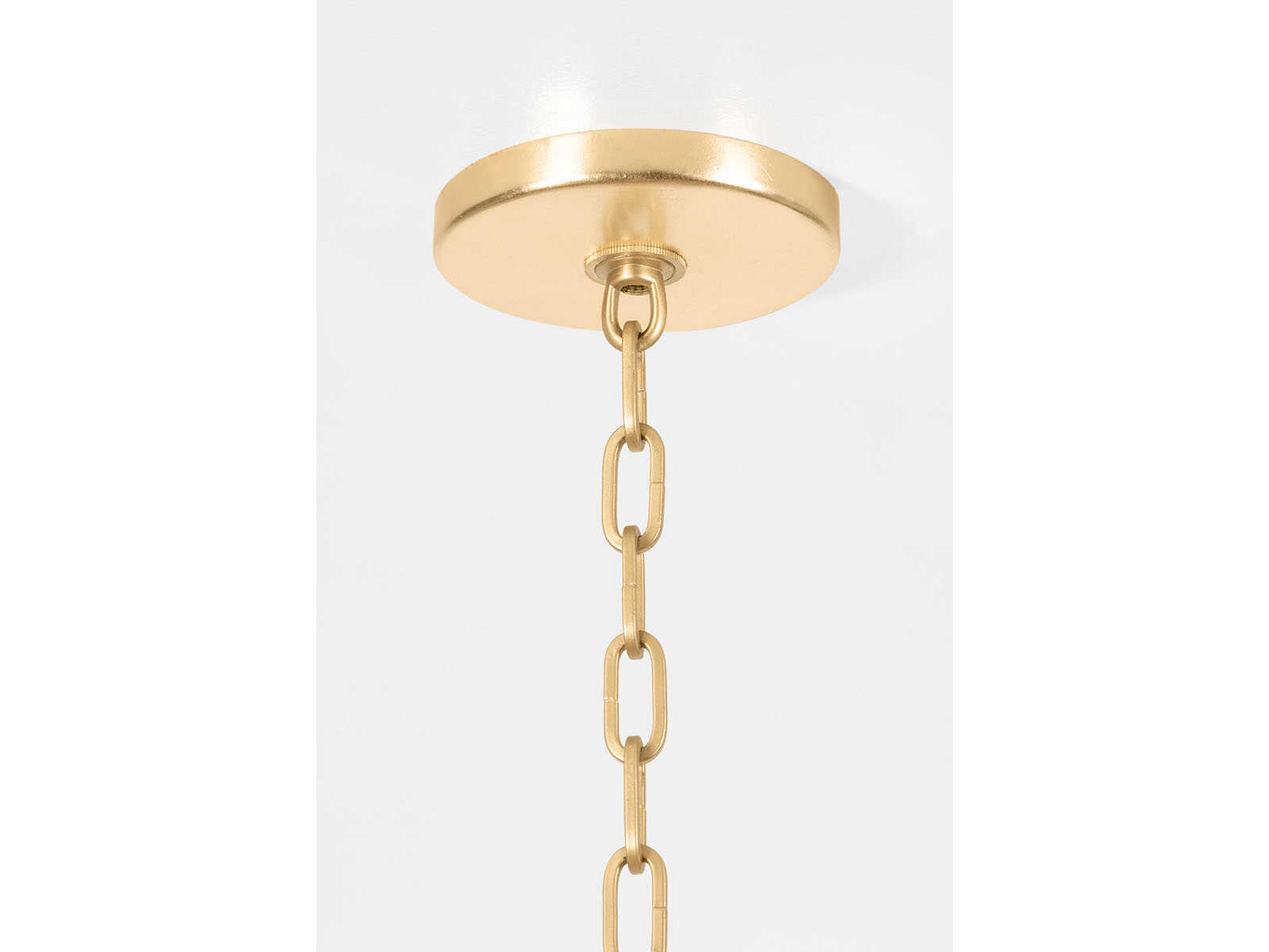 Hudson Valley Laurenceston 3-Light Gold Leaf Lantern Pendant
