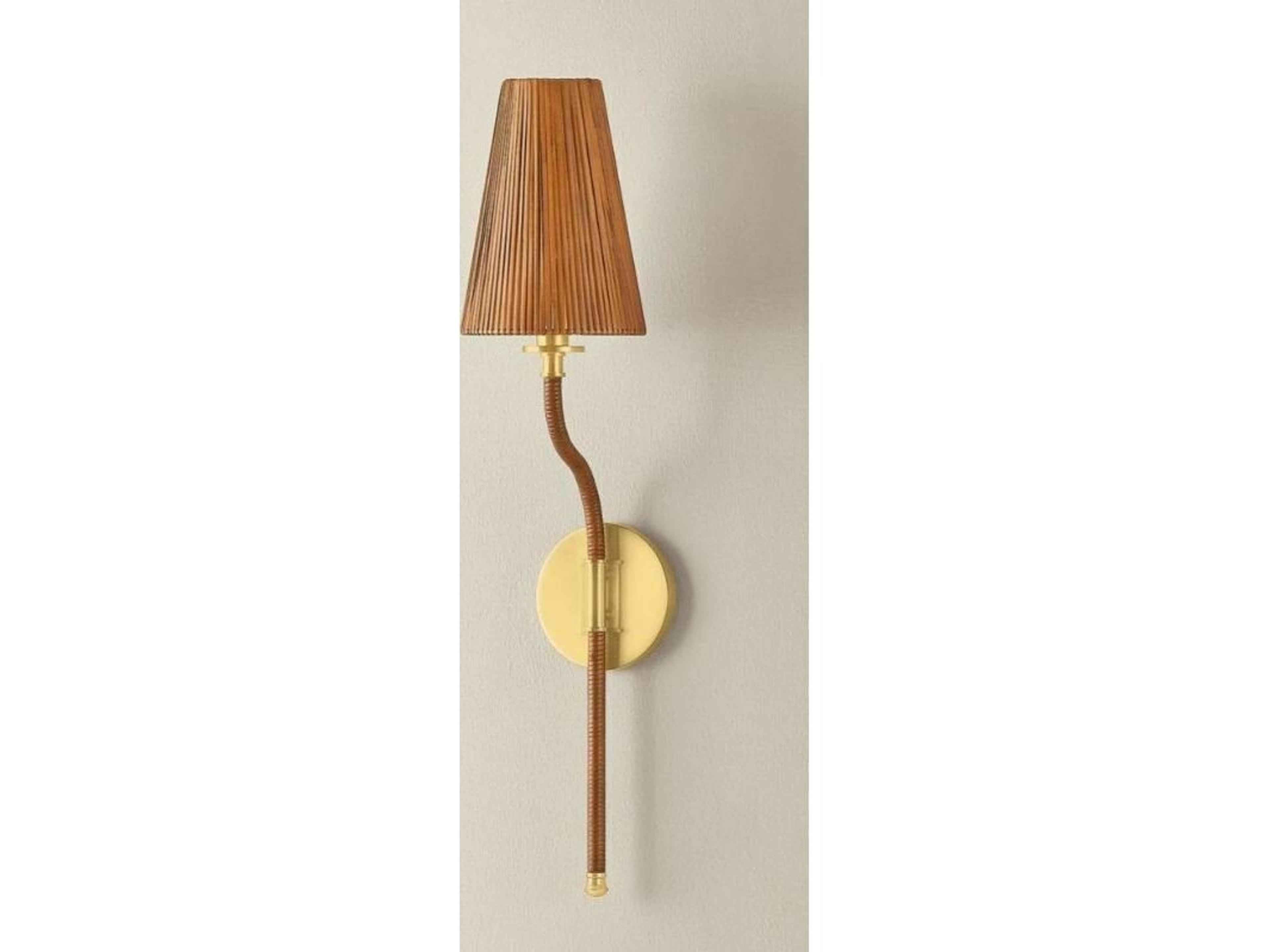 Hudson Valley Atwood 1-Light Aged Brass Wall Sconce