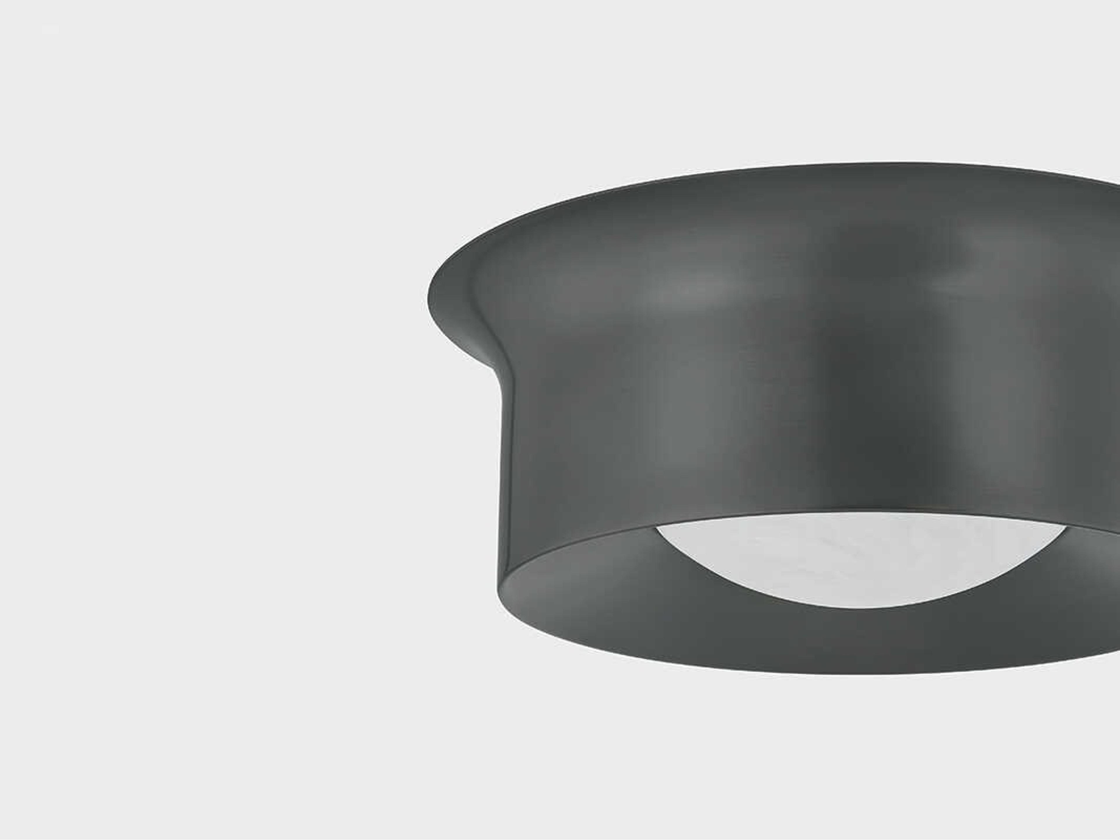 Hudson Valley Noxon 1-Light Distressed Bronze Round Flush Mount