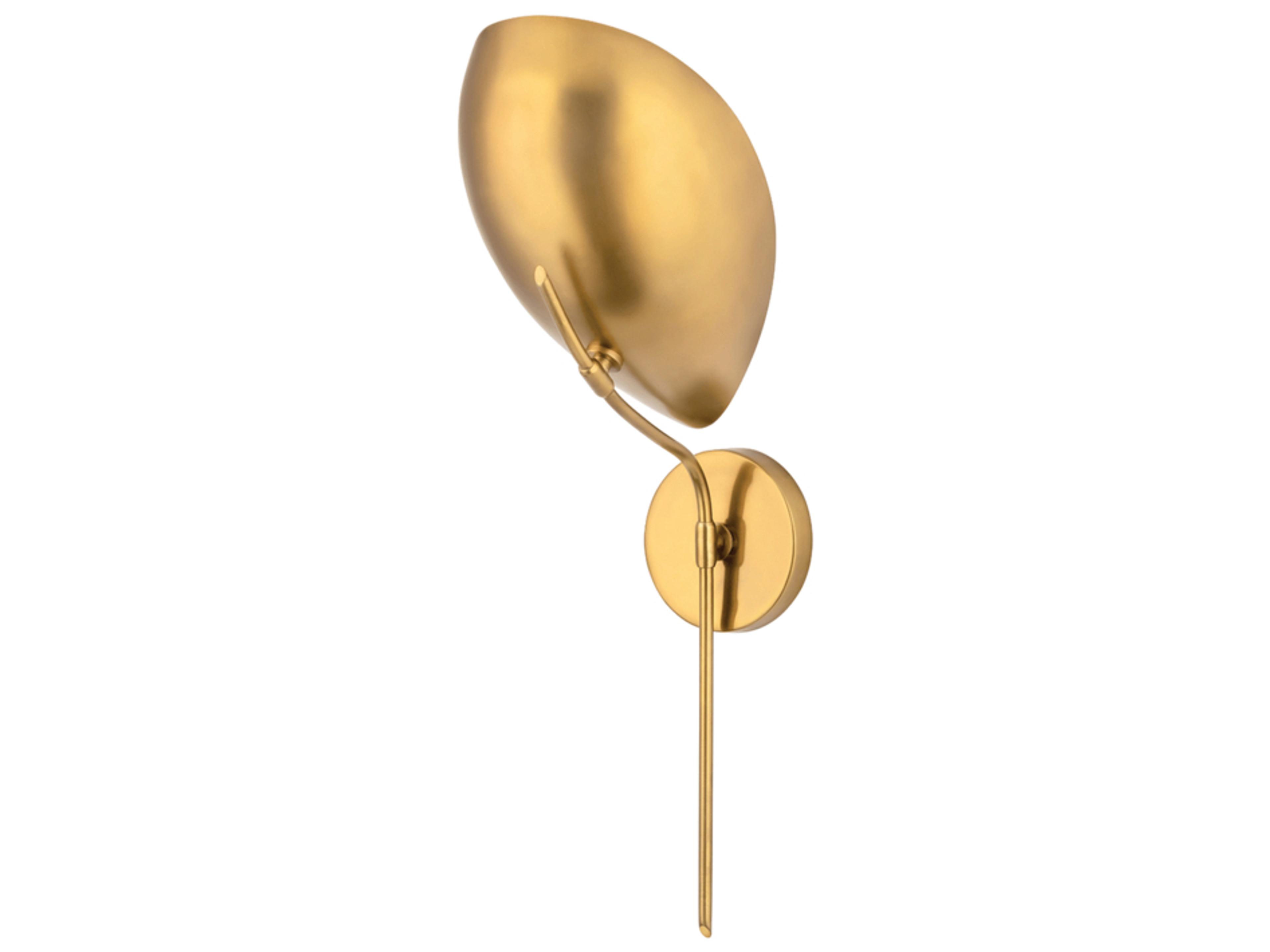 Avondale 1-Light Aged Brass Wall Sconce