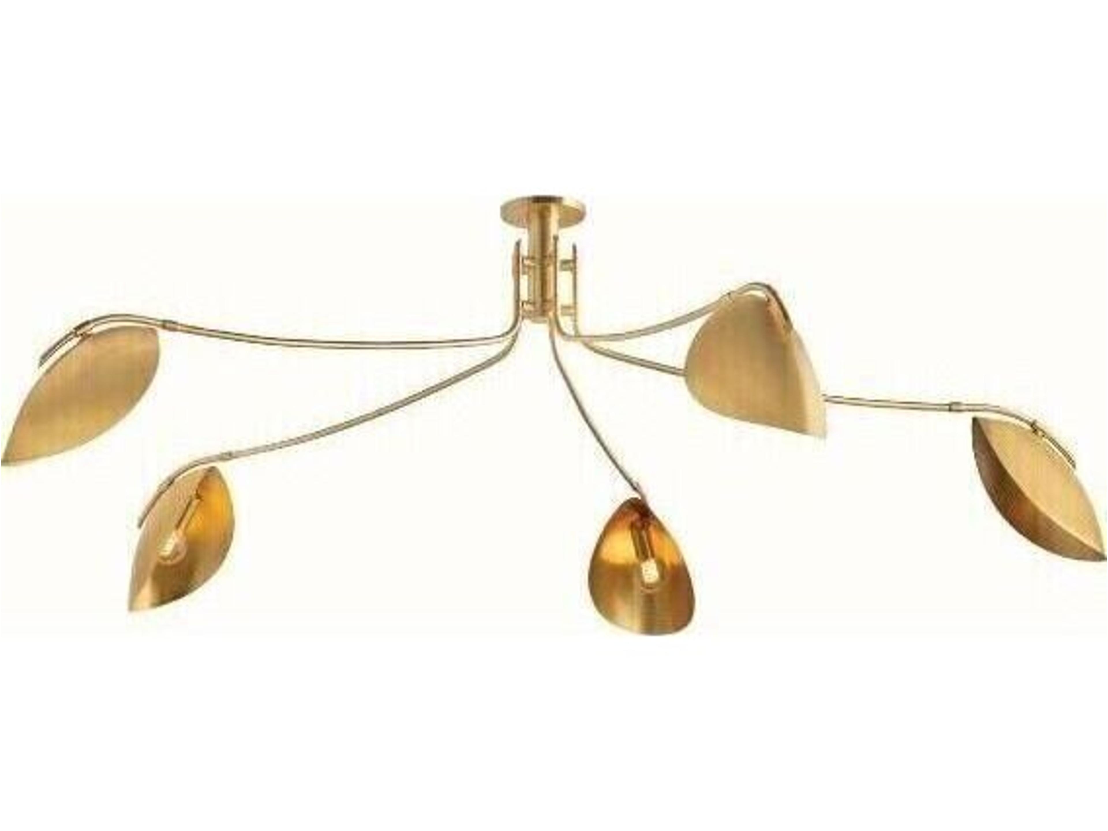 Hudson Valley Avondale 5-Light Aged Brass Semi Flush Mount