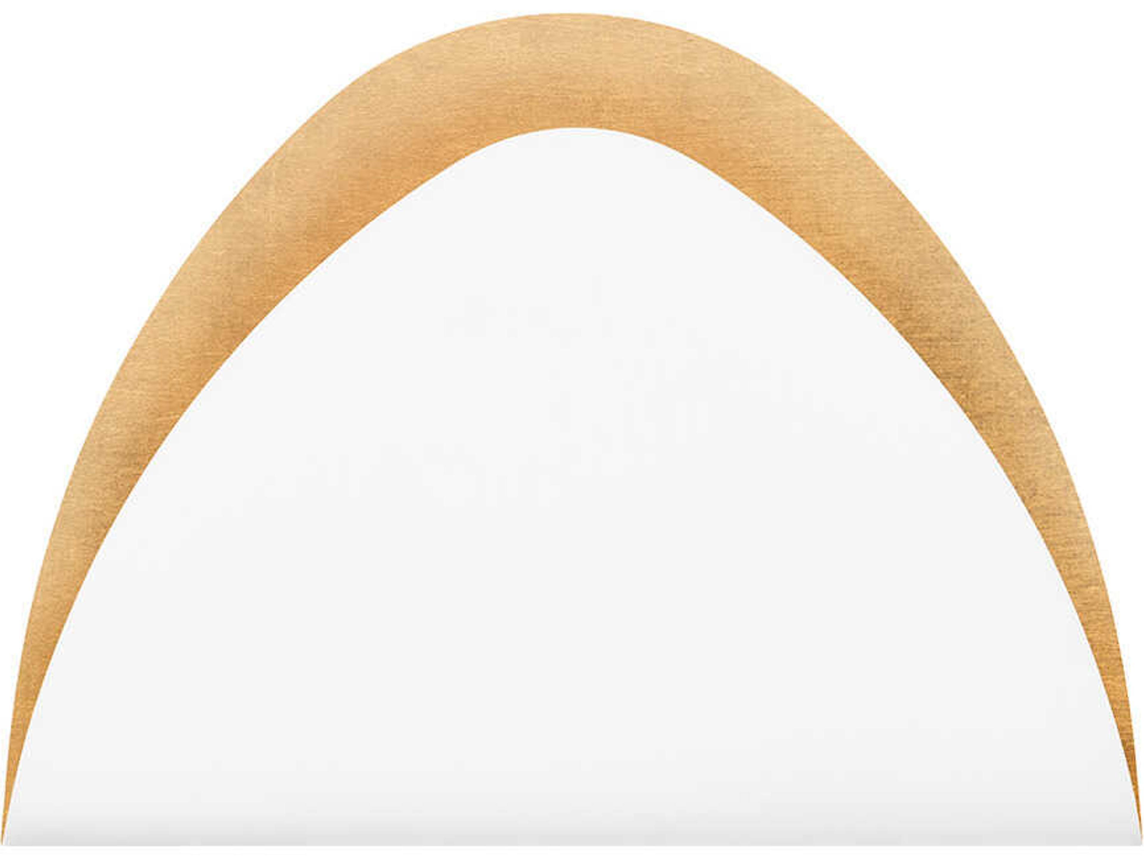 Myers 1-Light Gold Leaf Soft White LED Wall Sconce