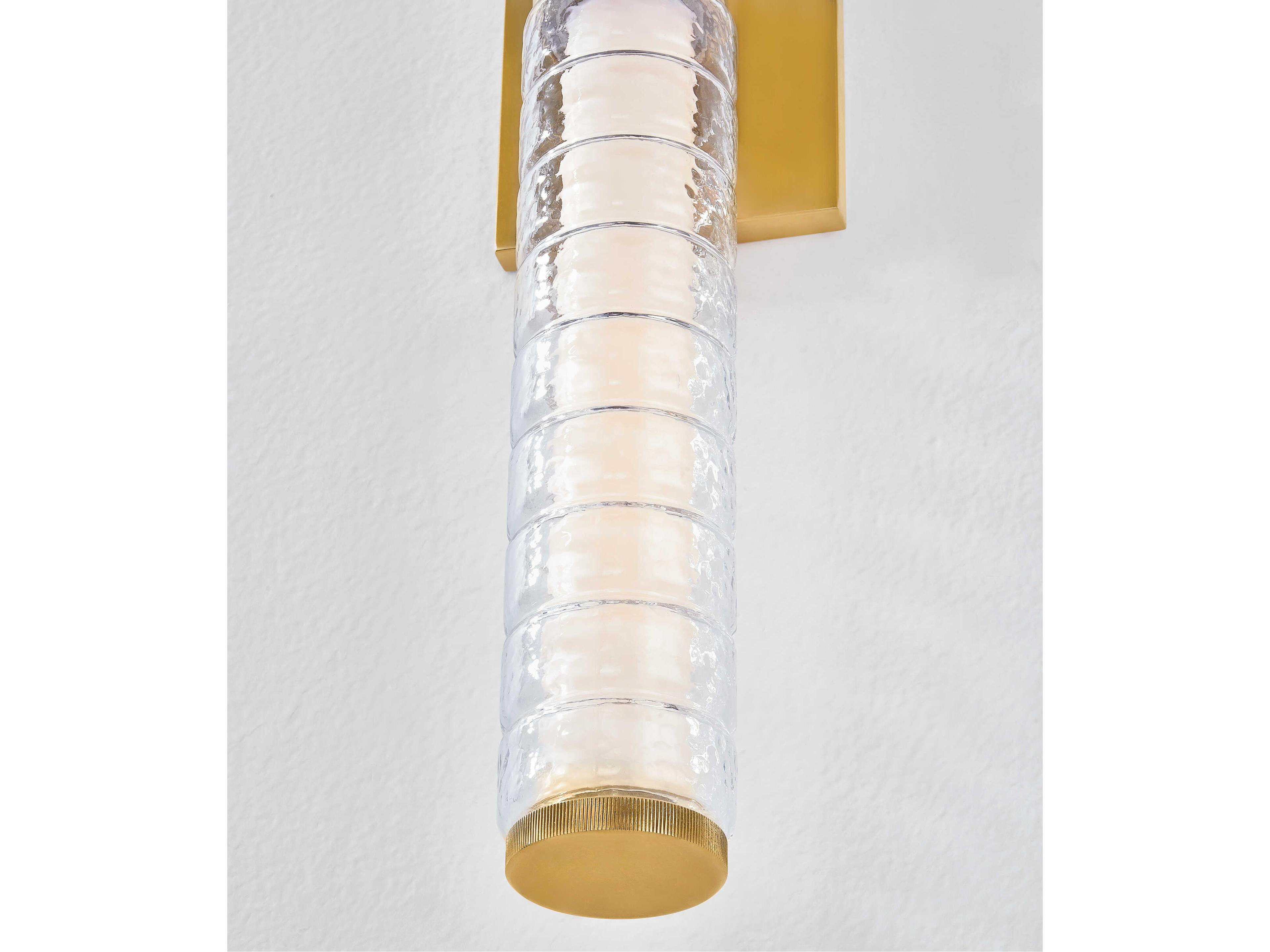 Hudson Valley Castor 1-Light Aged Brass Wall Sconce