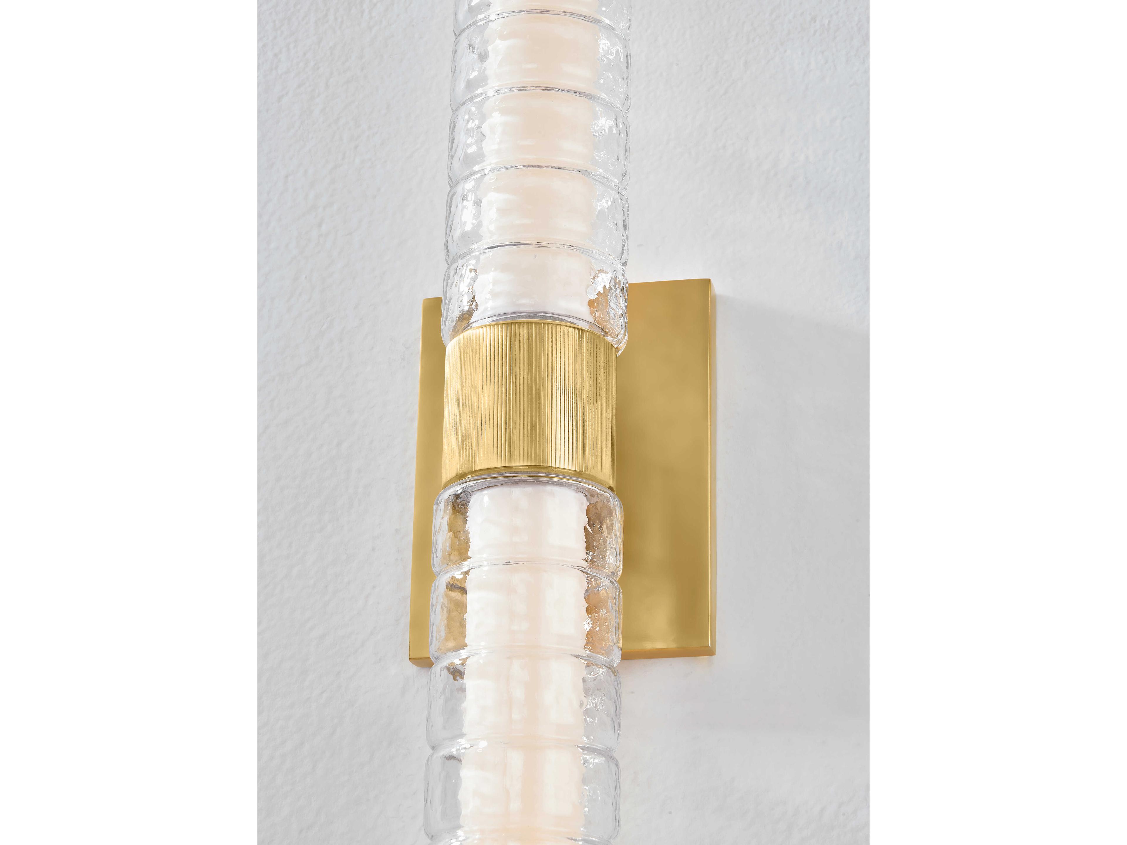 Hudson Valley Castor 2-Light Aged Brass Wall Sconce