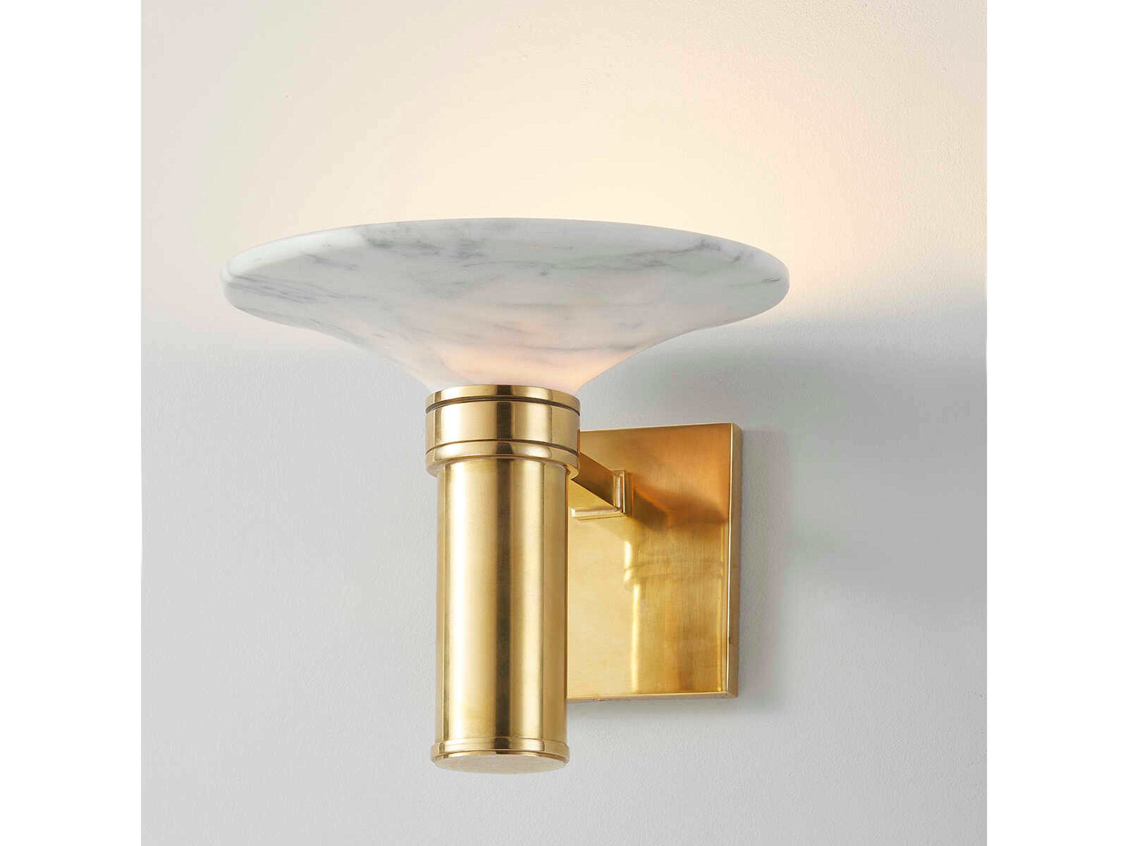 Hudson Valley Brann 1-Light Aged Brass Wall Sconce
