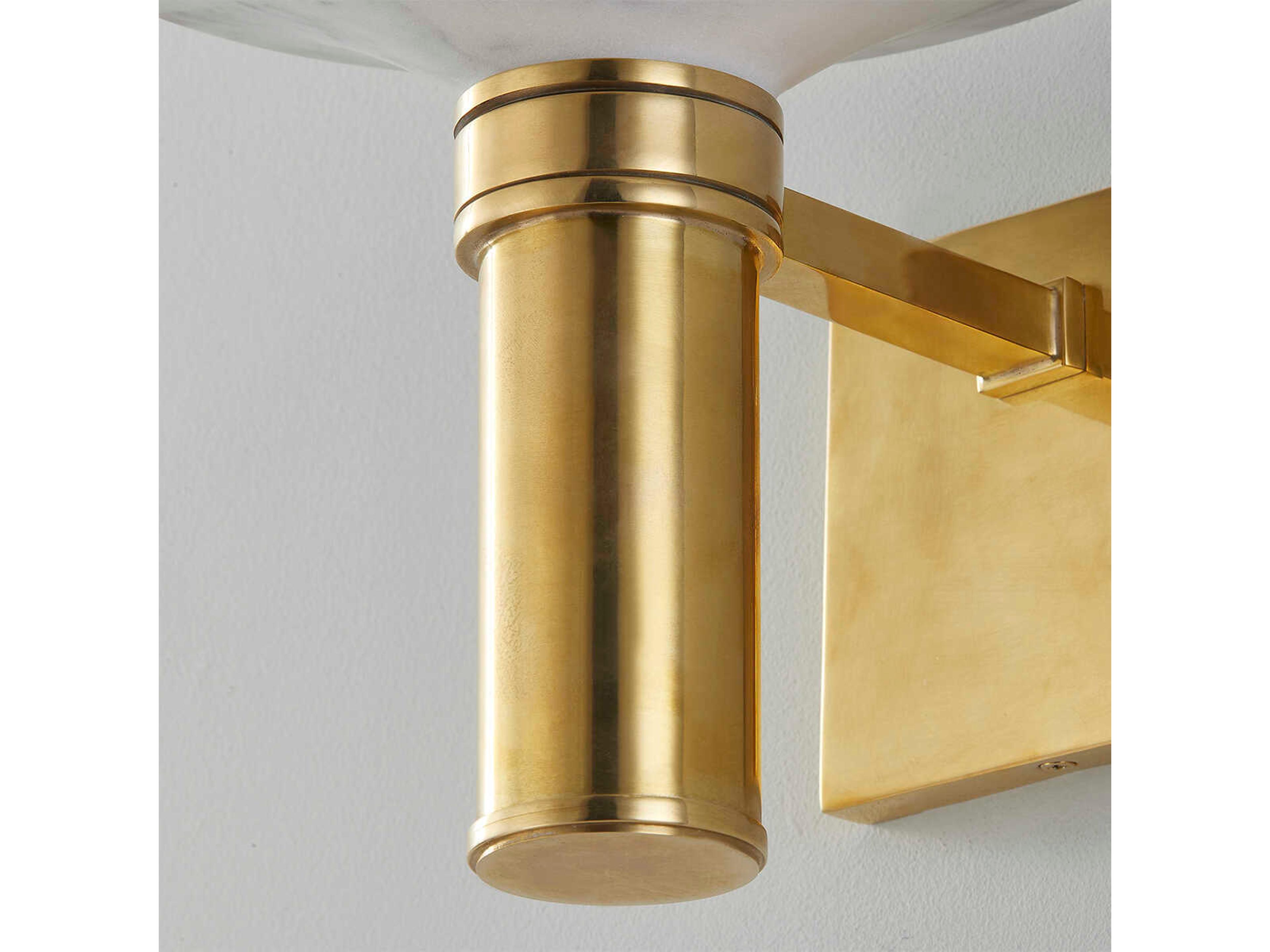 Hudson Valley Brann 1-Light Aged Brass Wall Sconce