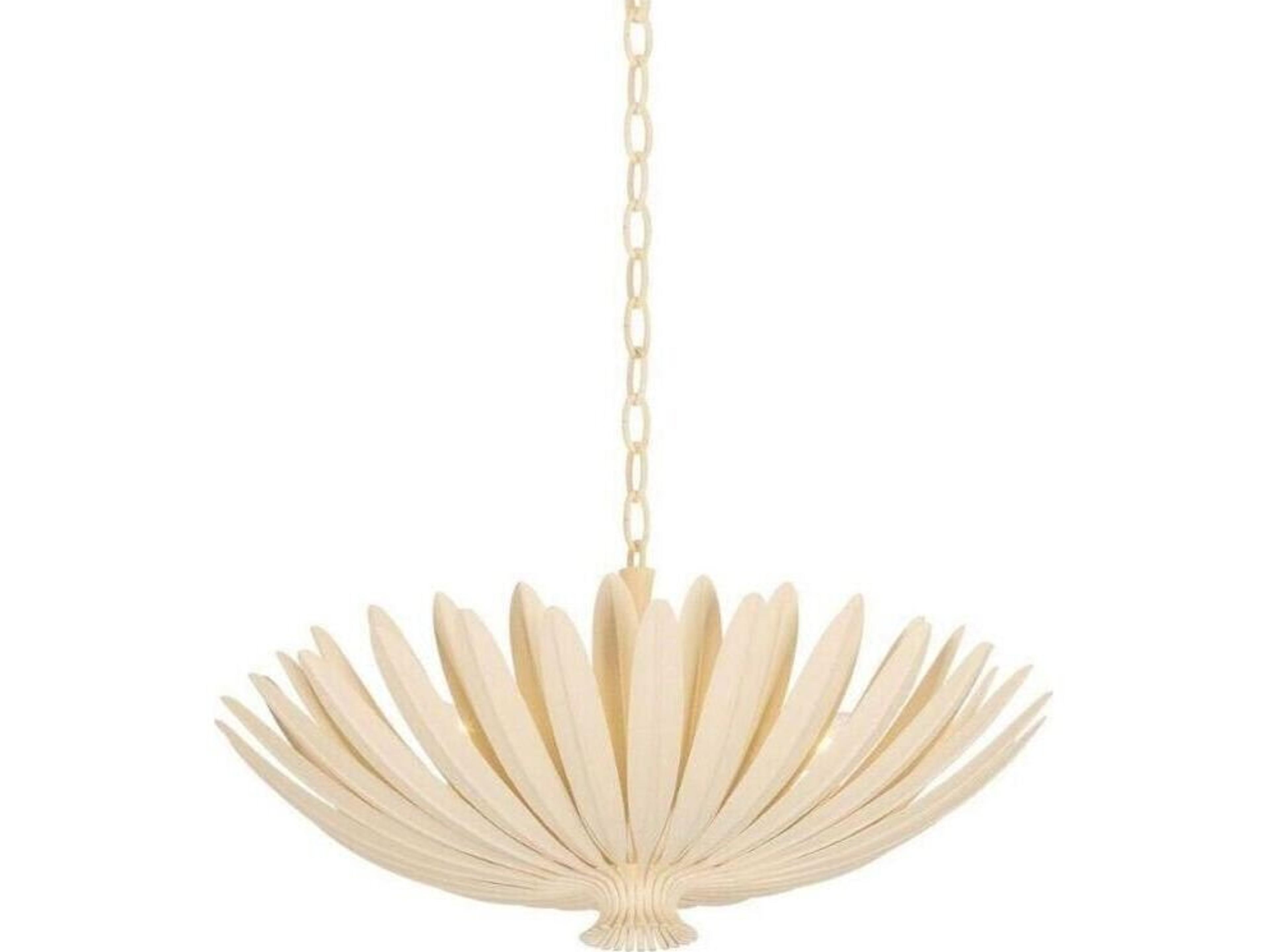 Whitfield 4-Light Cream Plaster Off White Traditional Bowl Pendant