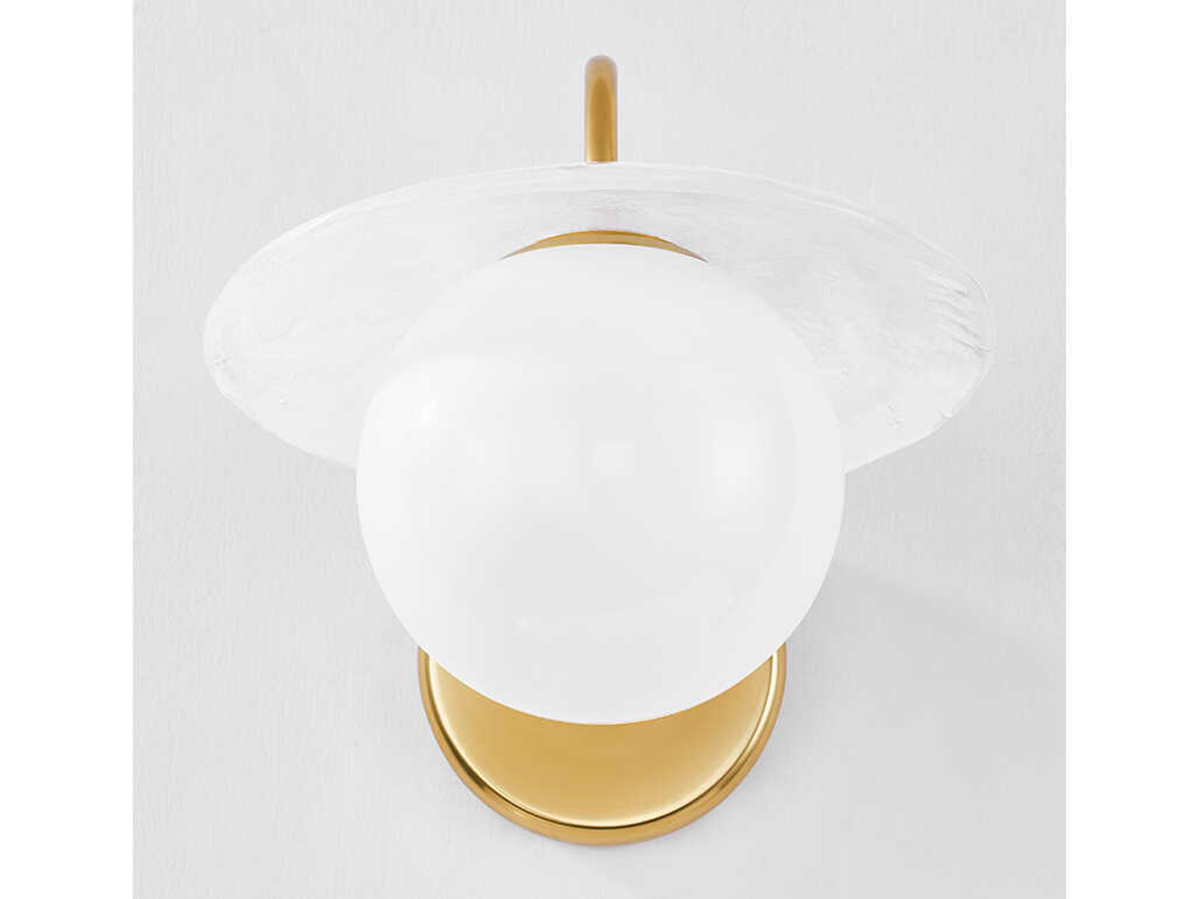 Hudson Valley Stampford 1-Light Aged Brass Wall Sconce