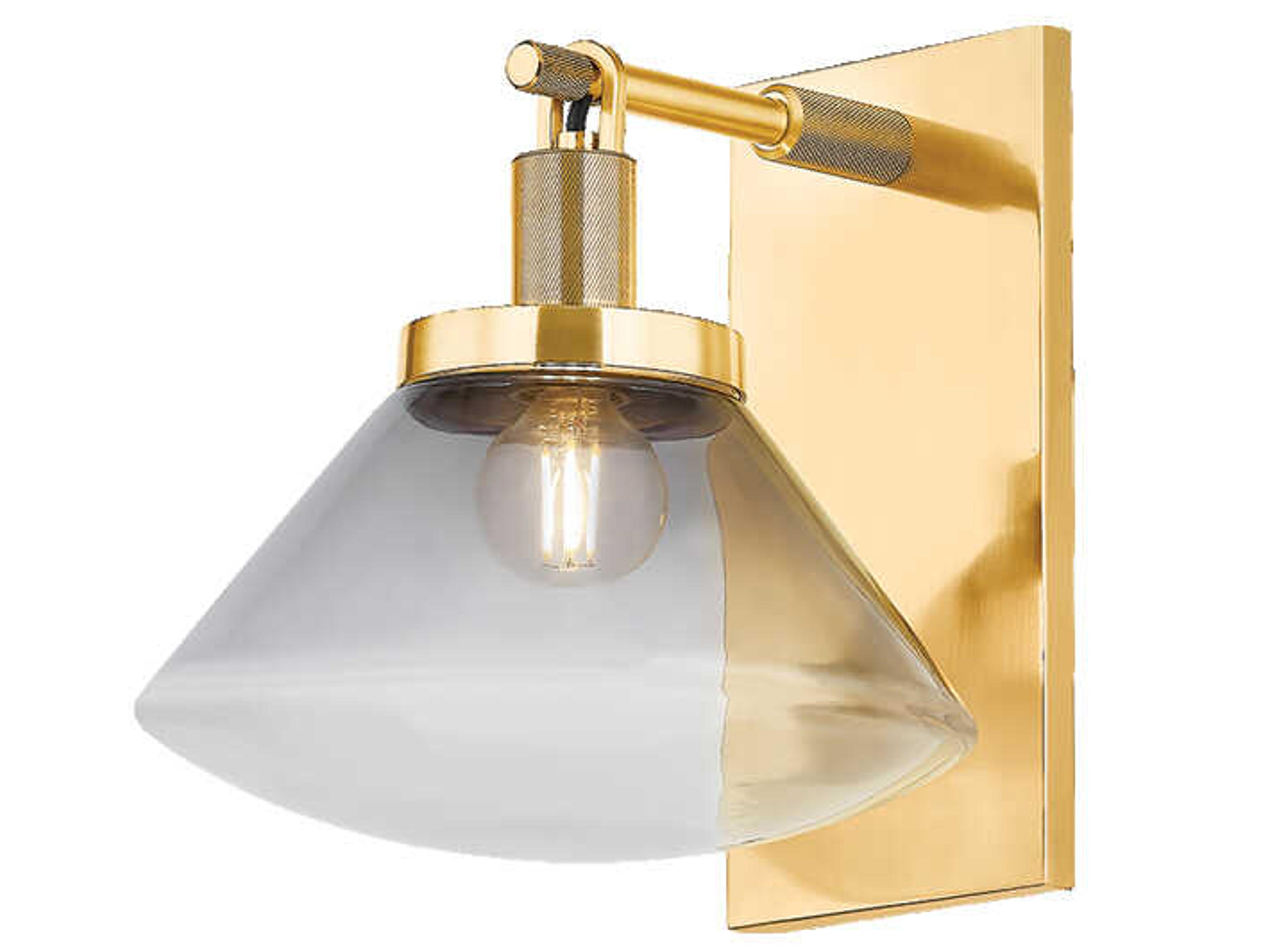 Mendon 1-Light Aged Brass Wall Sconce