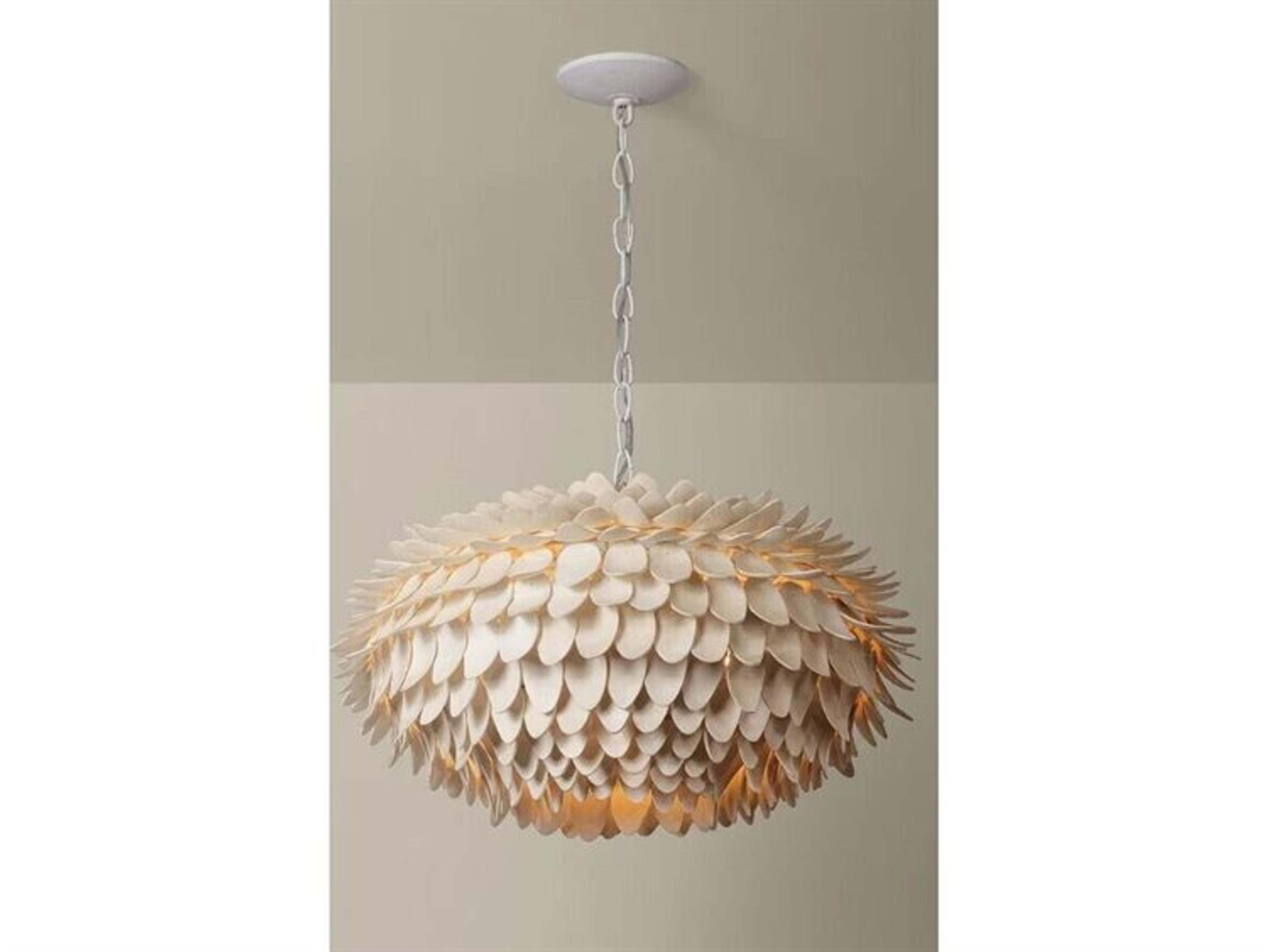 Hudson Valley Alsen 3-Light White Plaster Round Pendant