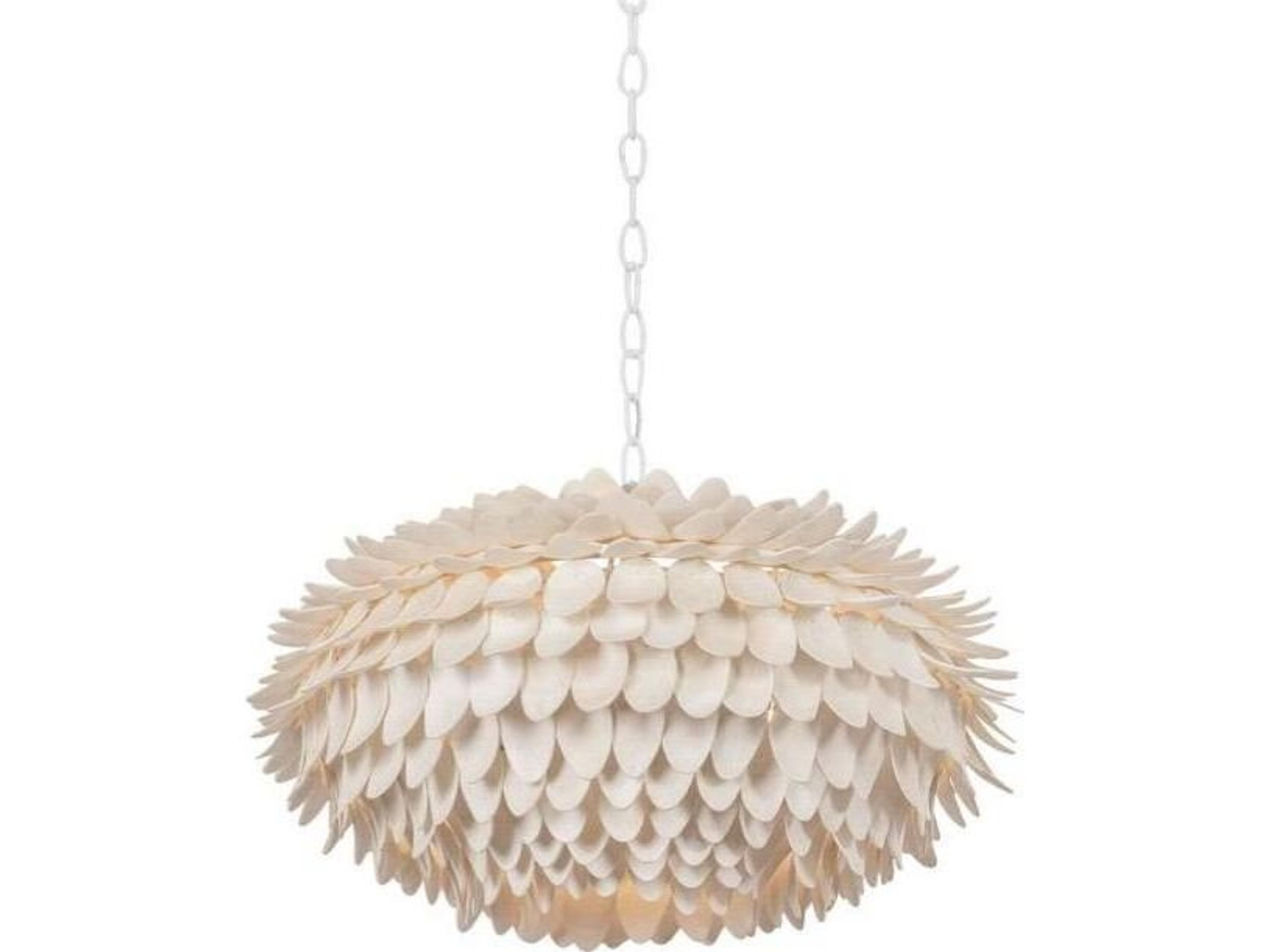 Alsen 3-Light White Plaster Round Pendant