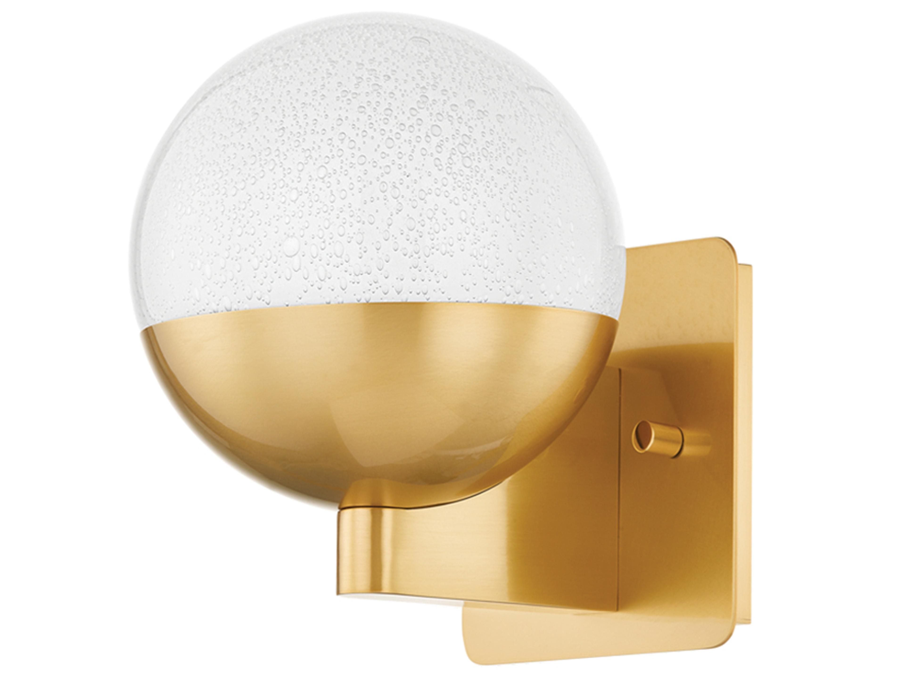 Hudson Valley Rochford 1-Light Aged Brass Wall Sconce