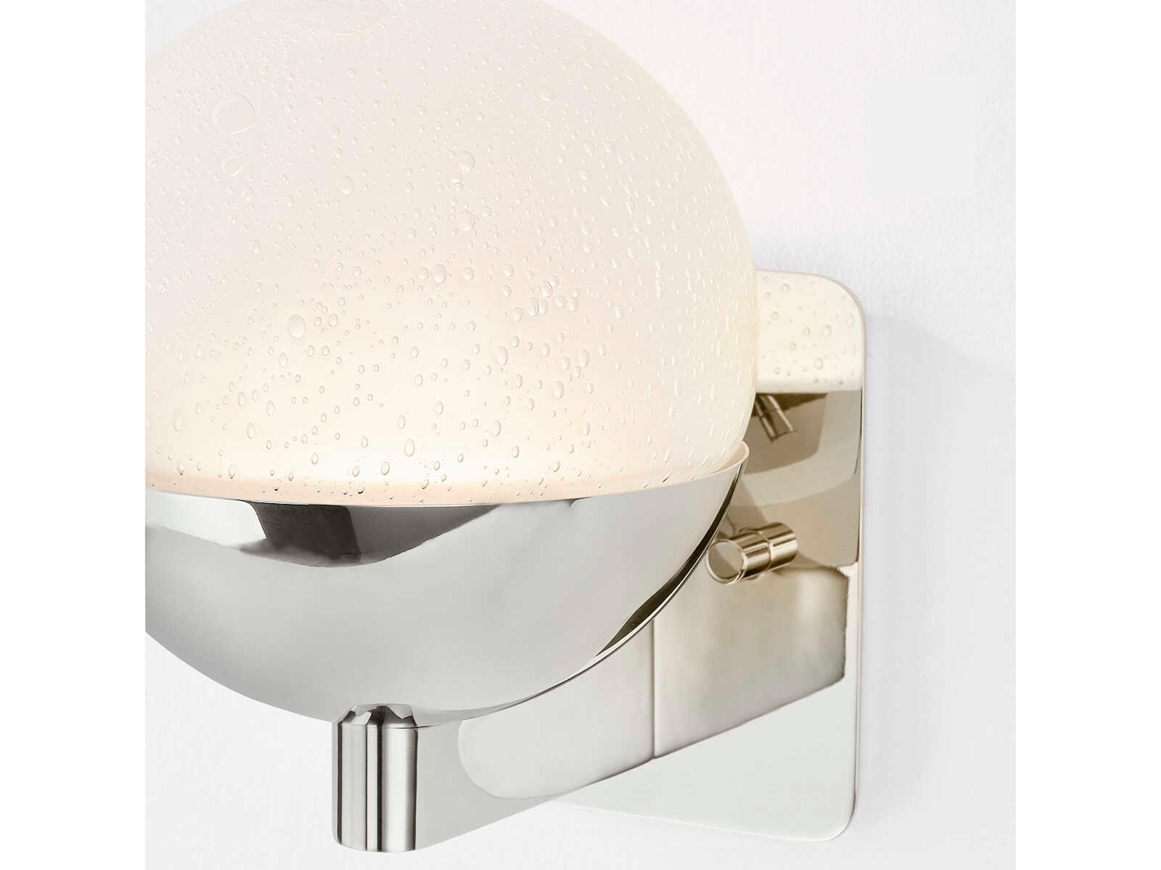 Hudson Valley Rochford 1-Light Polished Nickel Wall Sconce