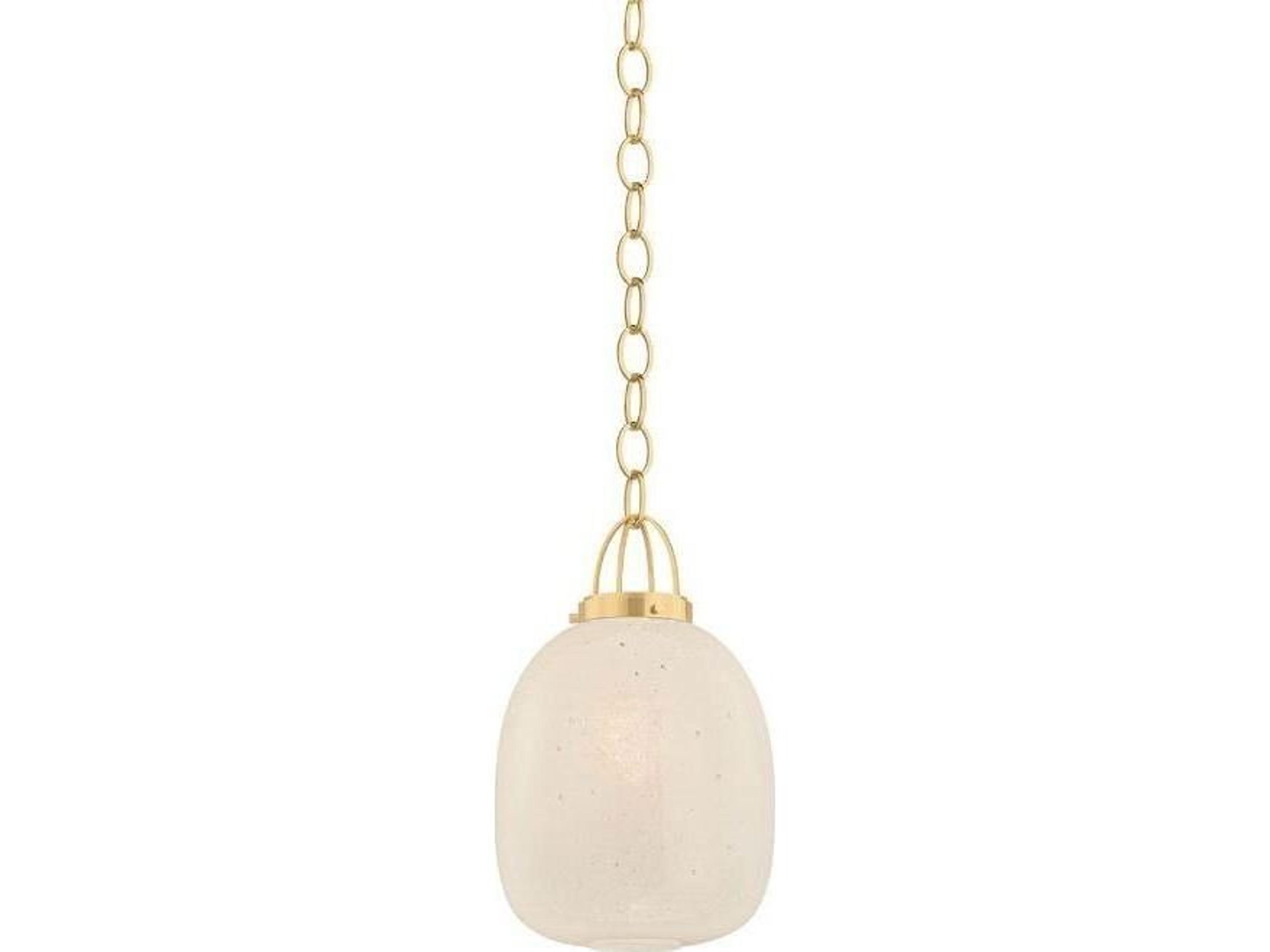 Enosburg 1-Light Aged Brass Round Pendant