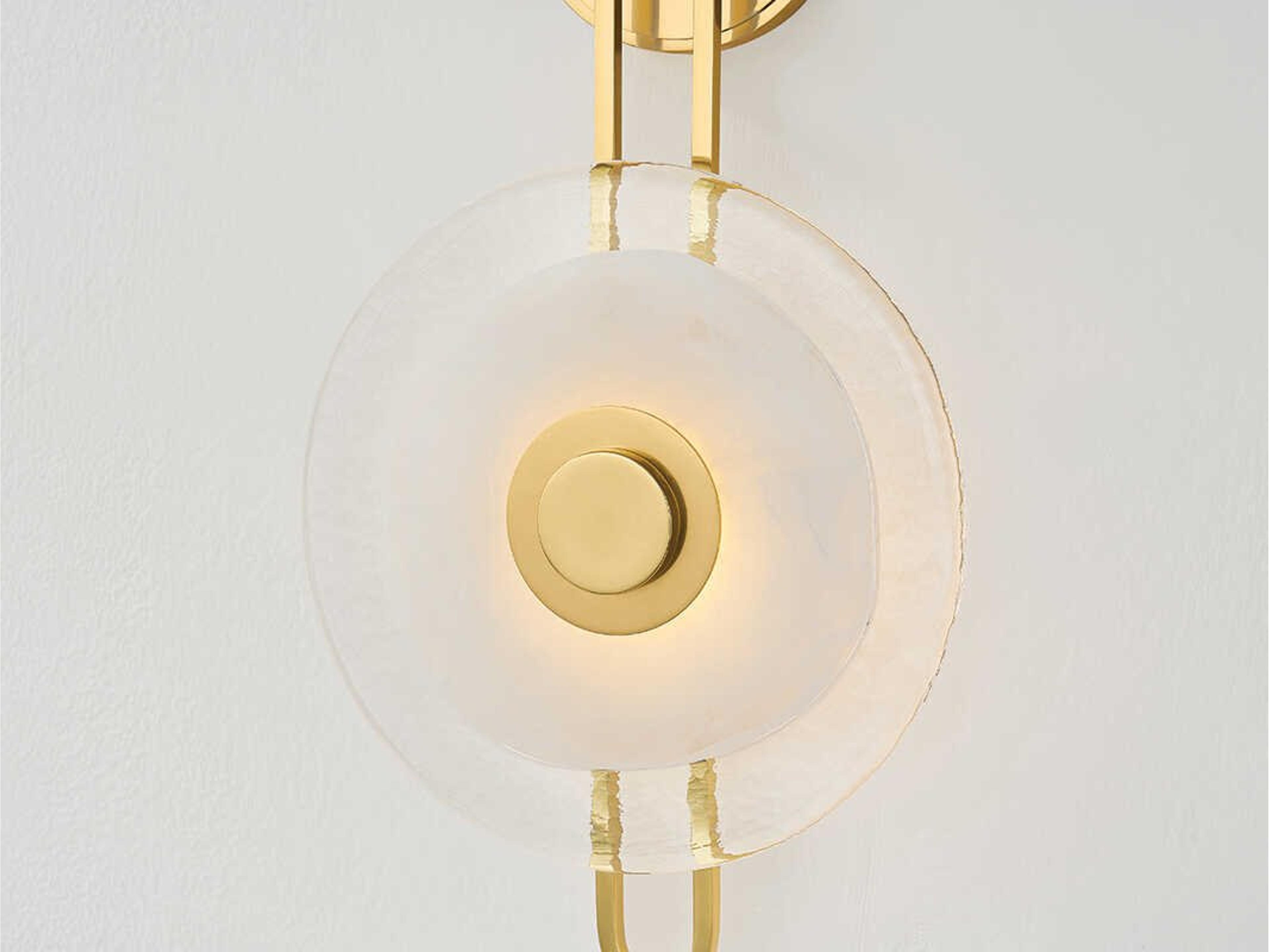 Hudson Valley Keuka Park 1-Light Aged Brass Wall Sconce