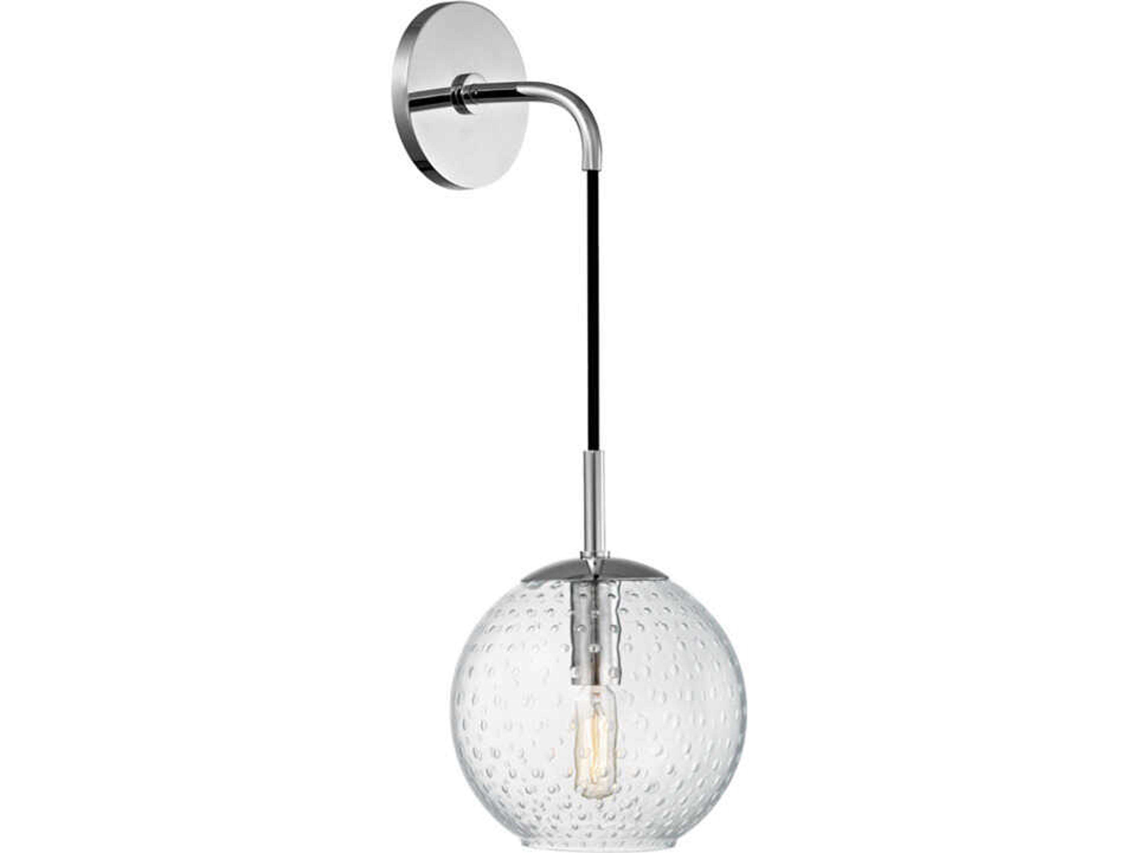 Rousseau 1-Light Polished Chrome Wall Sconce