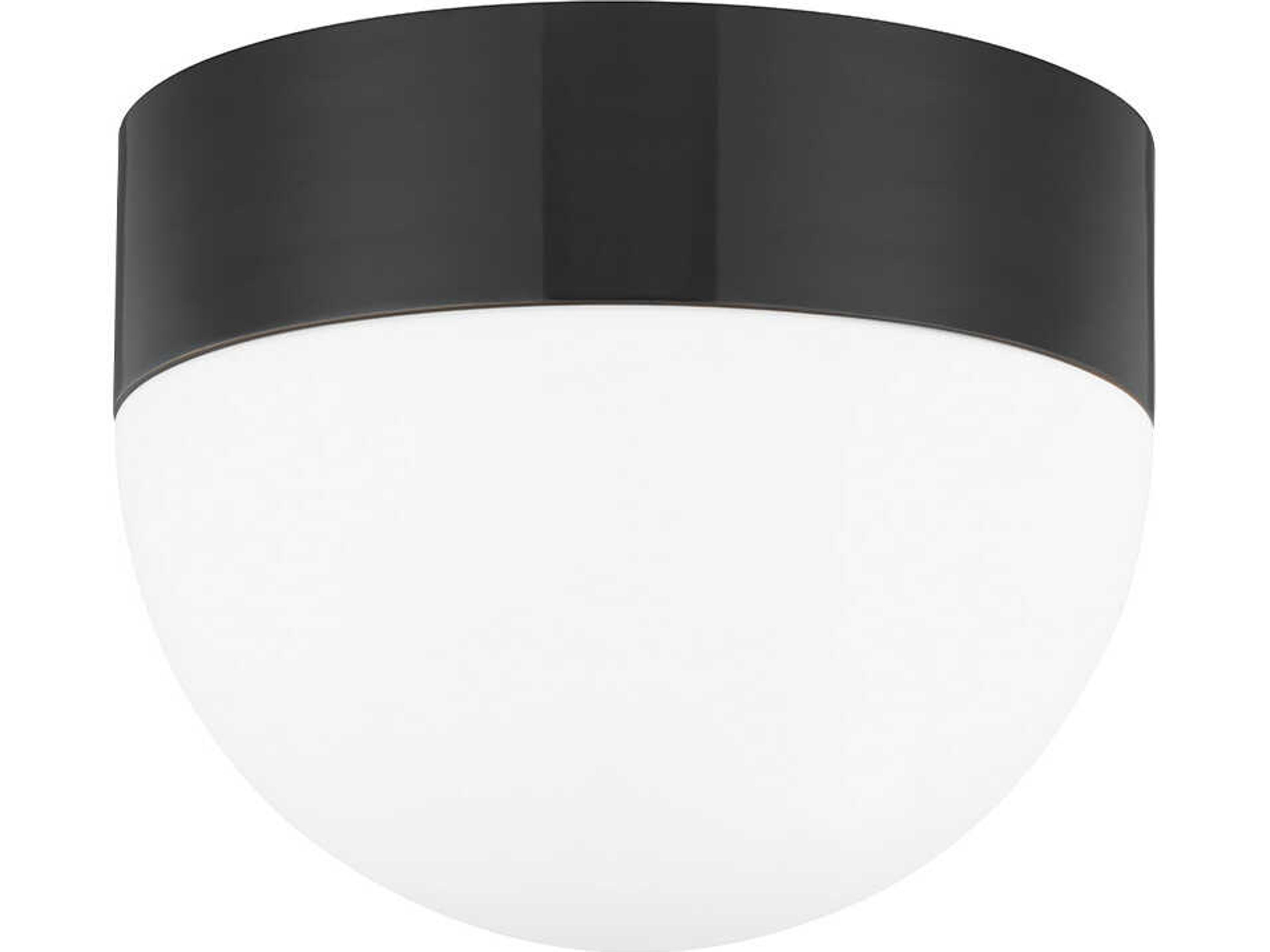 Adams 3-Light Old Bronze Glass Bowl Dome Flush Mount