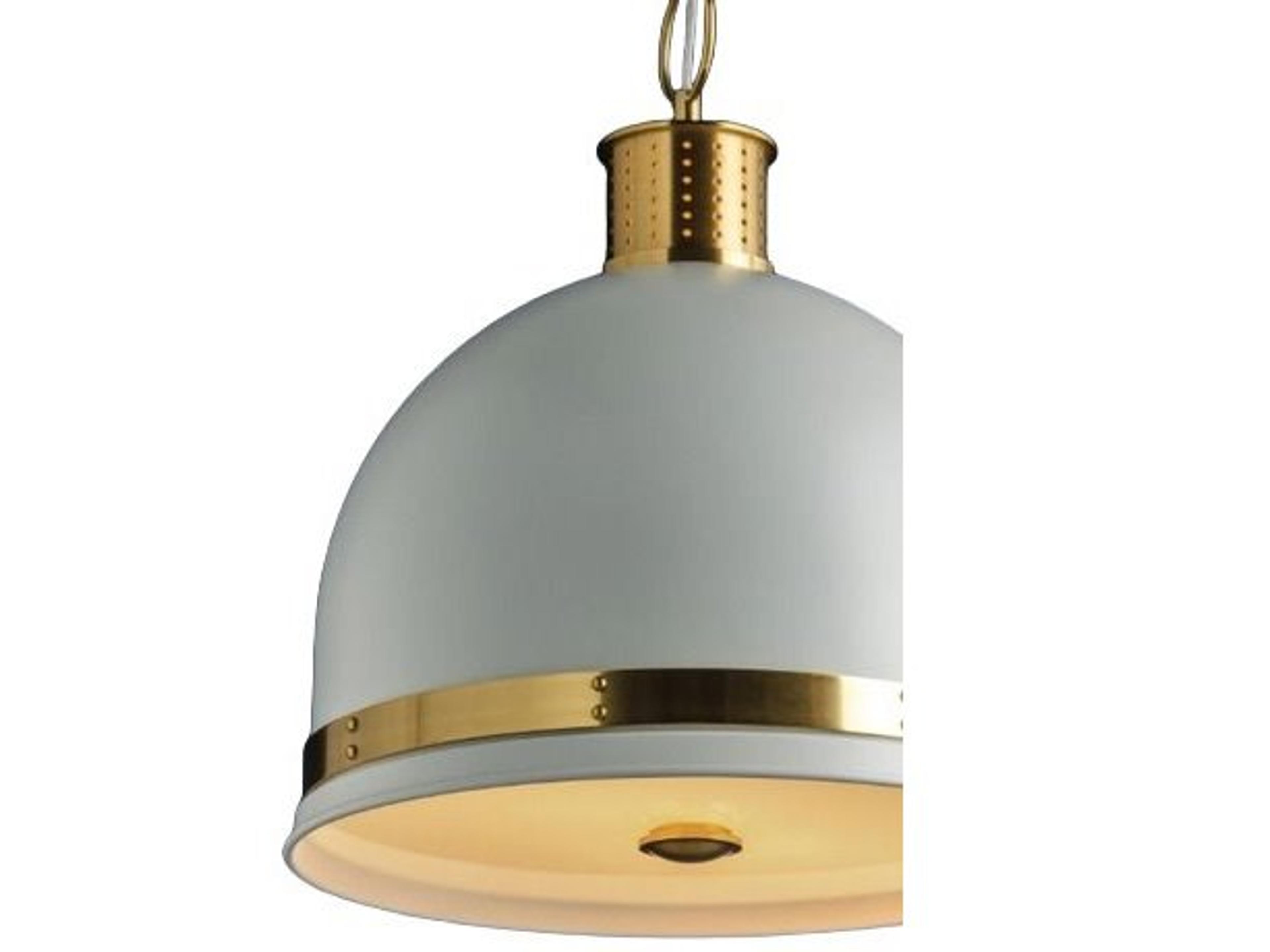 Hudson Valley Briscoe 2-Light Aged Brass Soft White Dome Pendant
