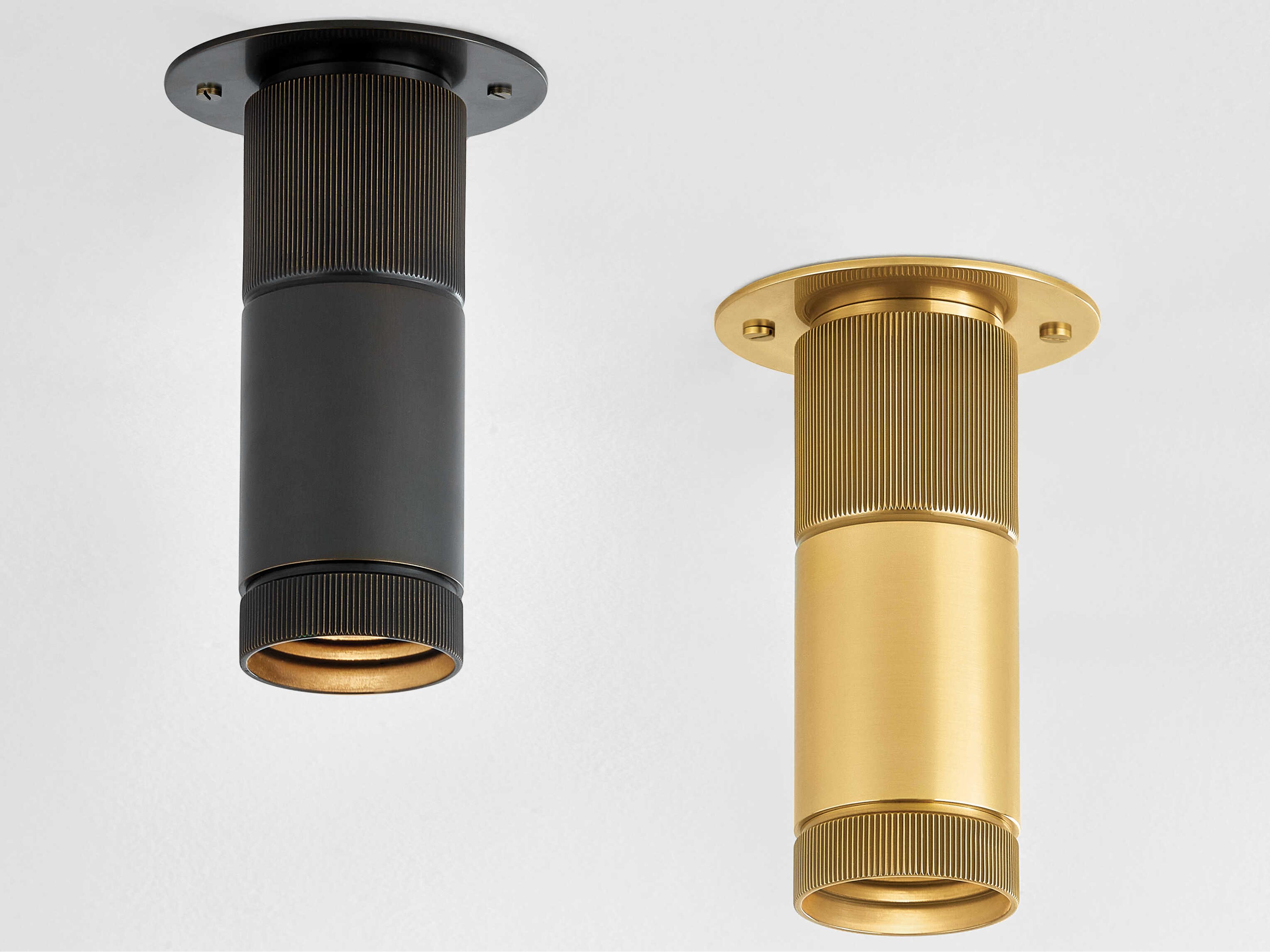 Hudson Valley Dighton 1-Light Aged Brass Cylinder Flush Mount