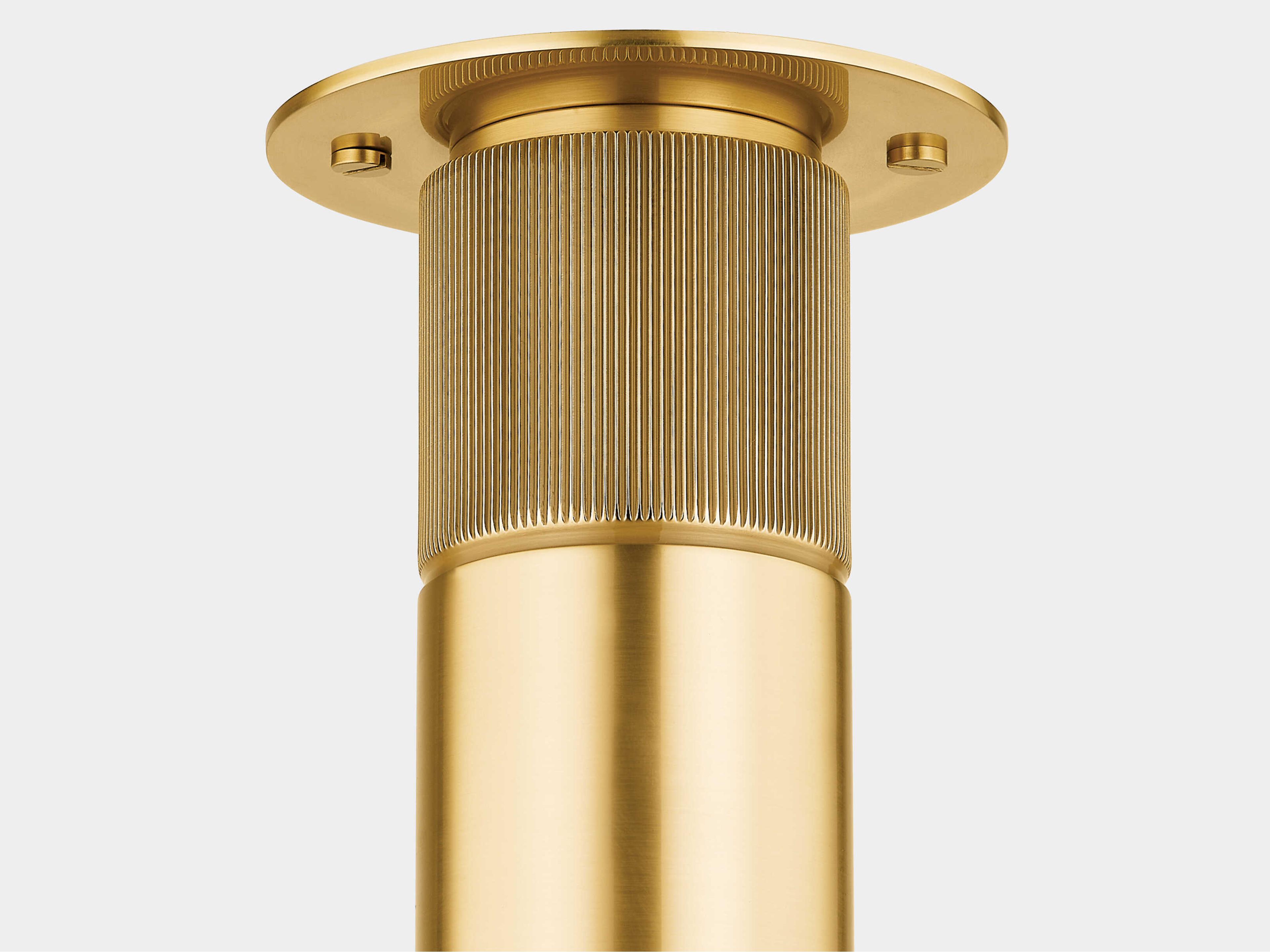 Hudson Valley Dighton 1-Light Aged Brass Cylinder Flush Mount