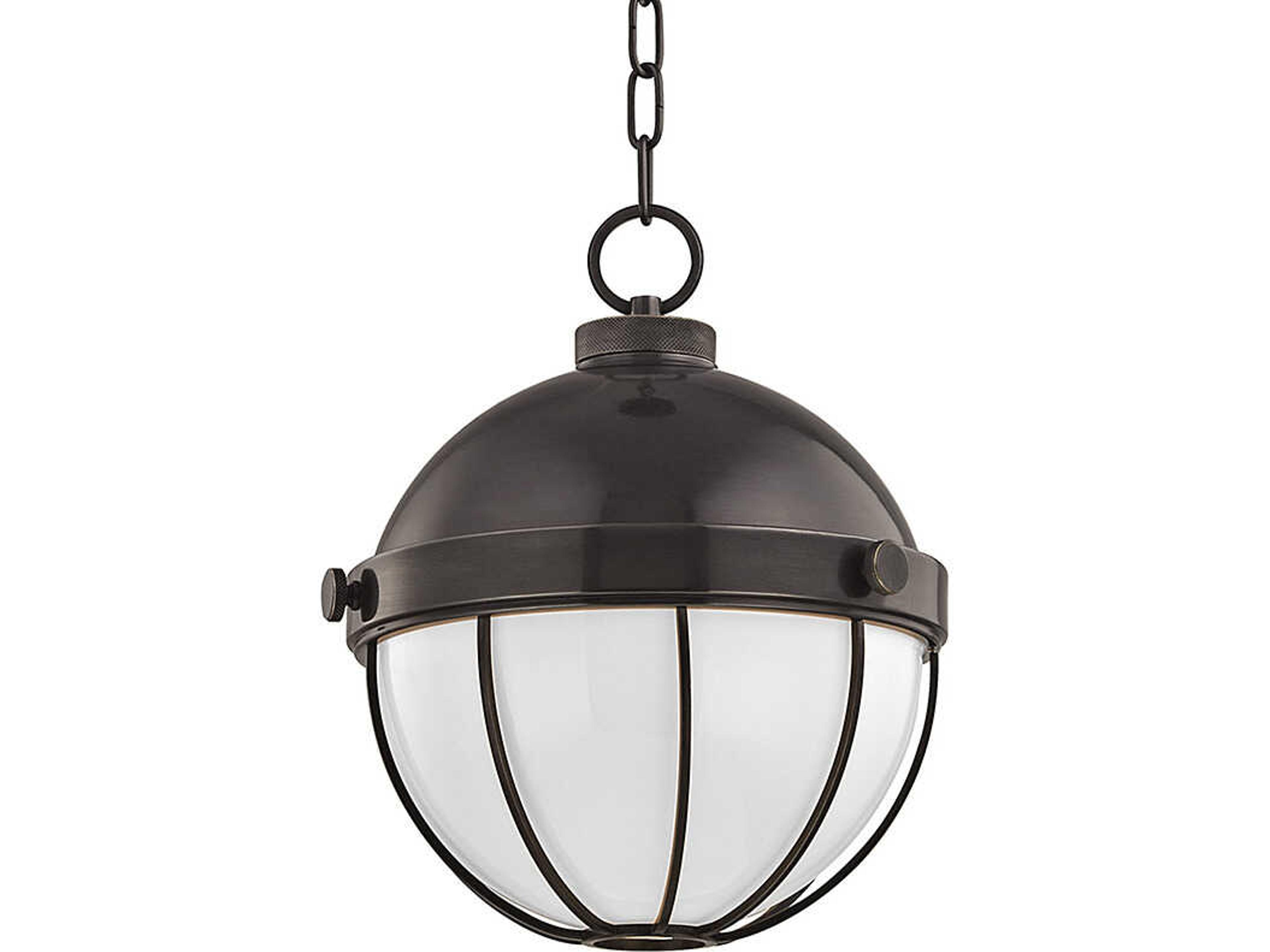 Sumner 1-Light Old Bronze White Glass Globe Mini Pendant