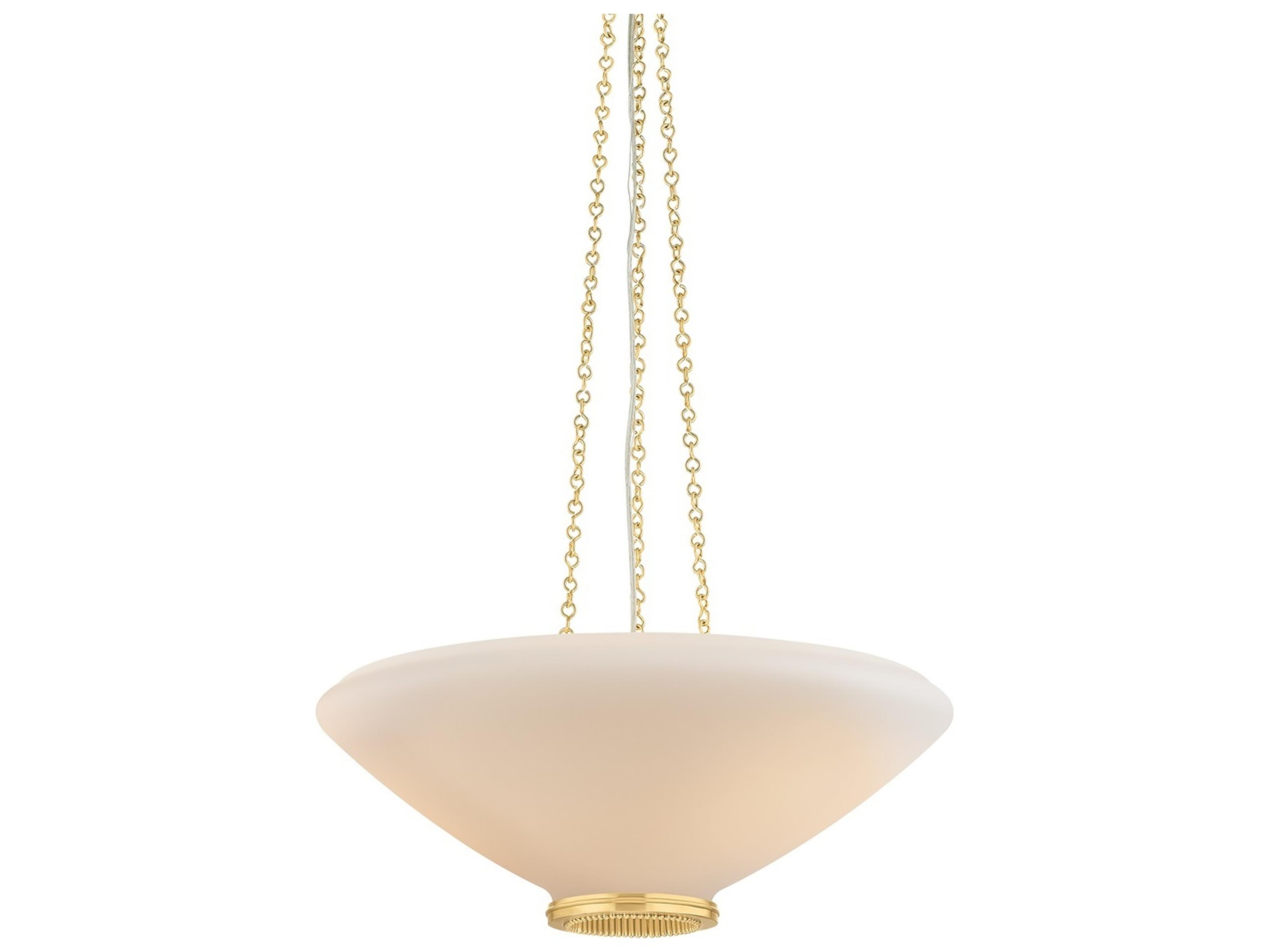 Awosting 3-Light Aged Brass Pendant