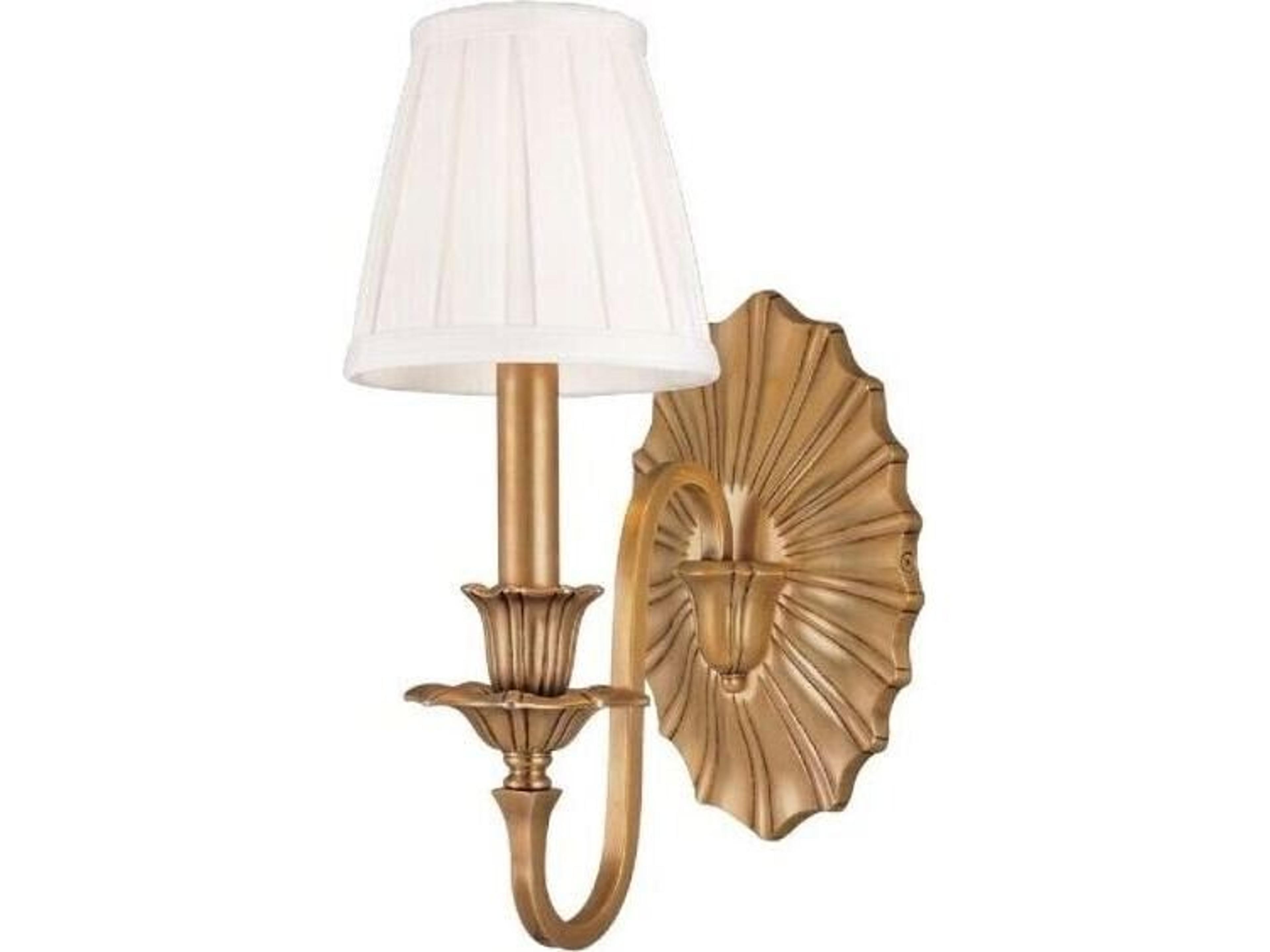 Bloomvale 1-Light Aged Brass Wall Sconce