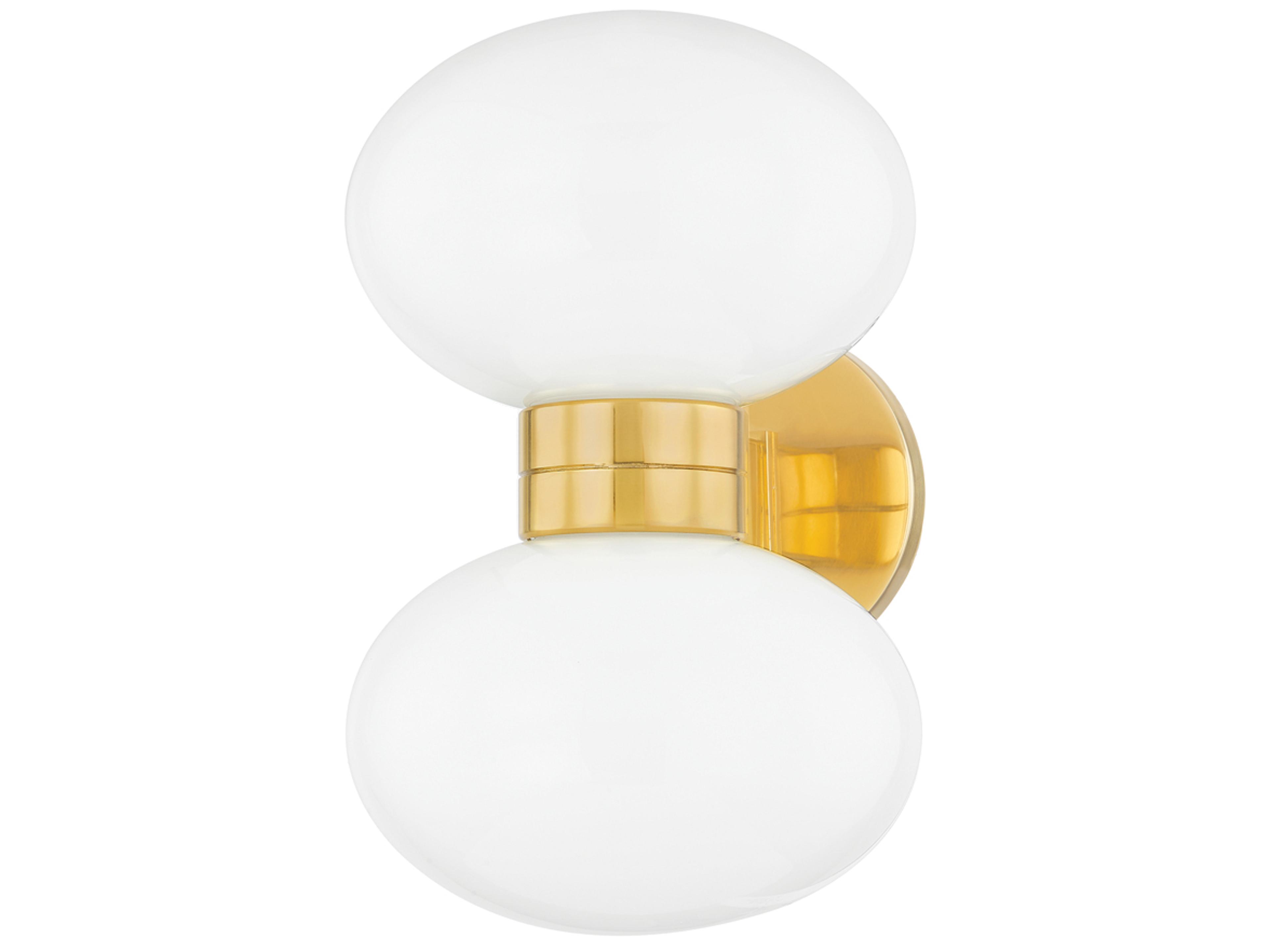 Otsego 2-Light Aged Brass Wall Sconce