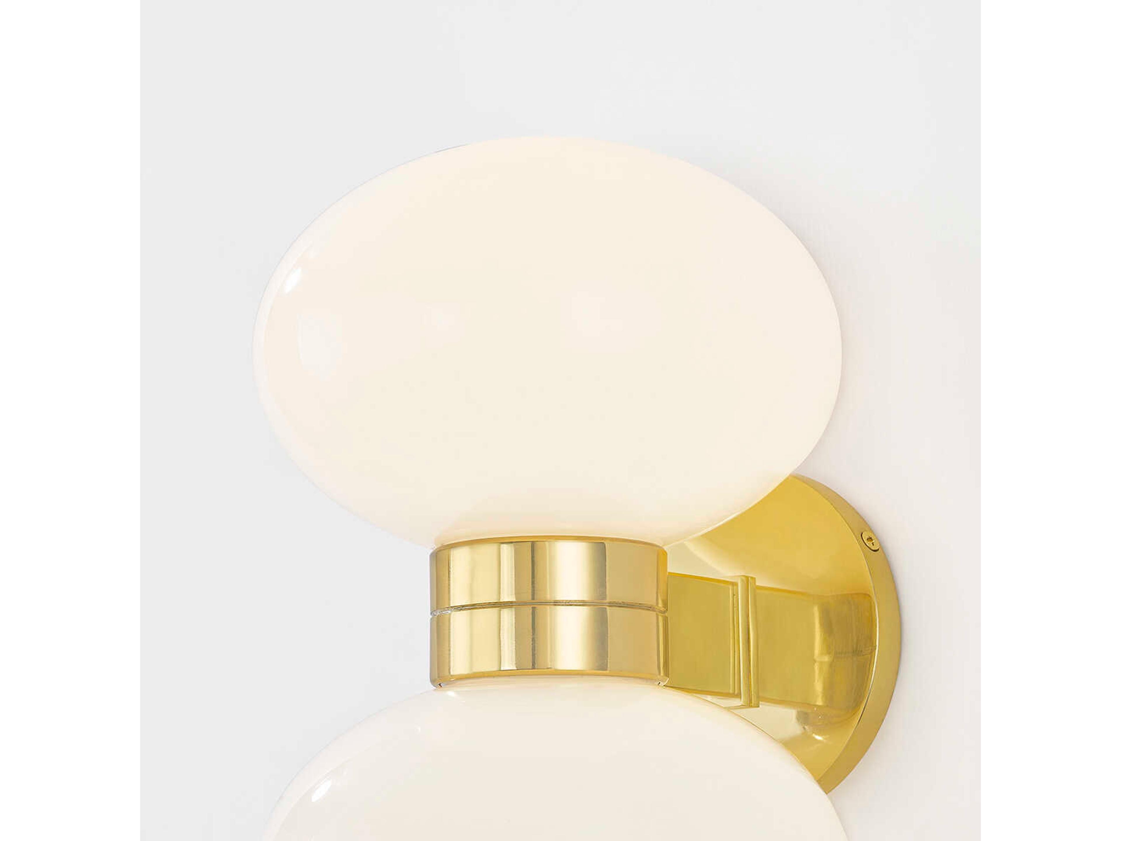 Hudson Valley Otsego 2-Light Aged Brass Wall Sconce