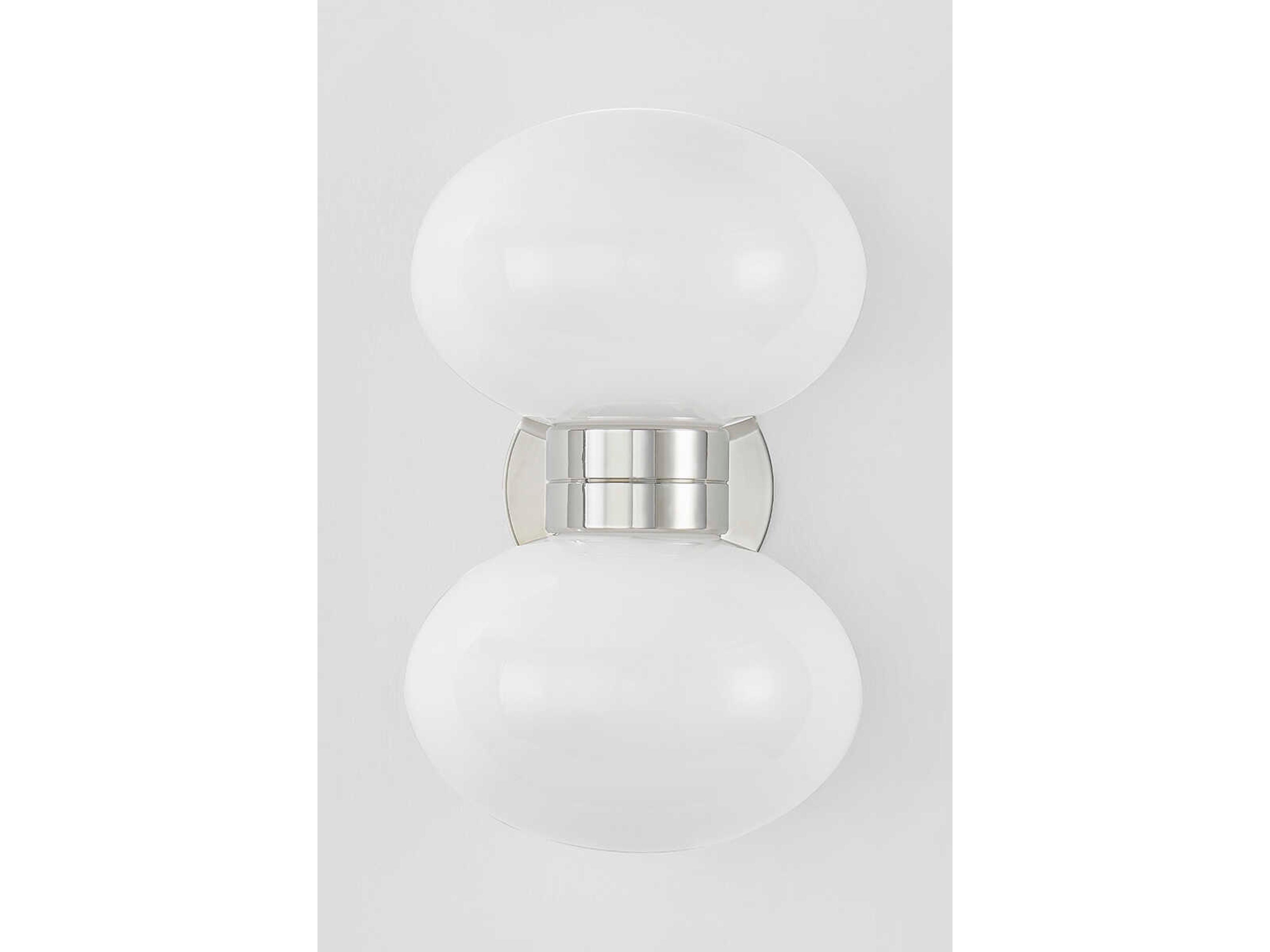 Hudson Valley Otsego 2-Light Polished Nickel Wall Sconce