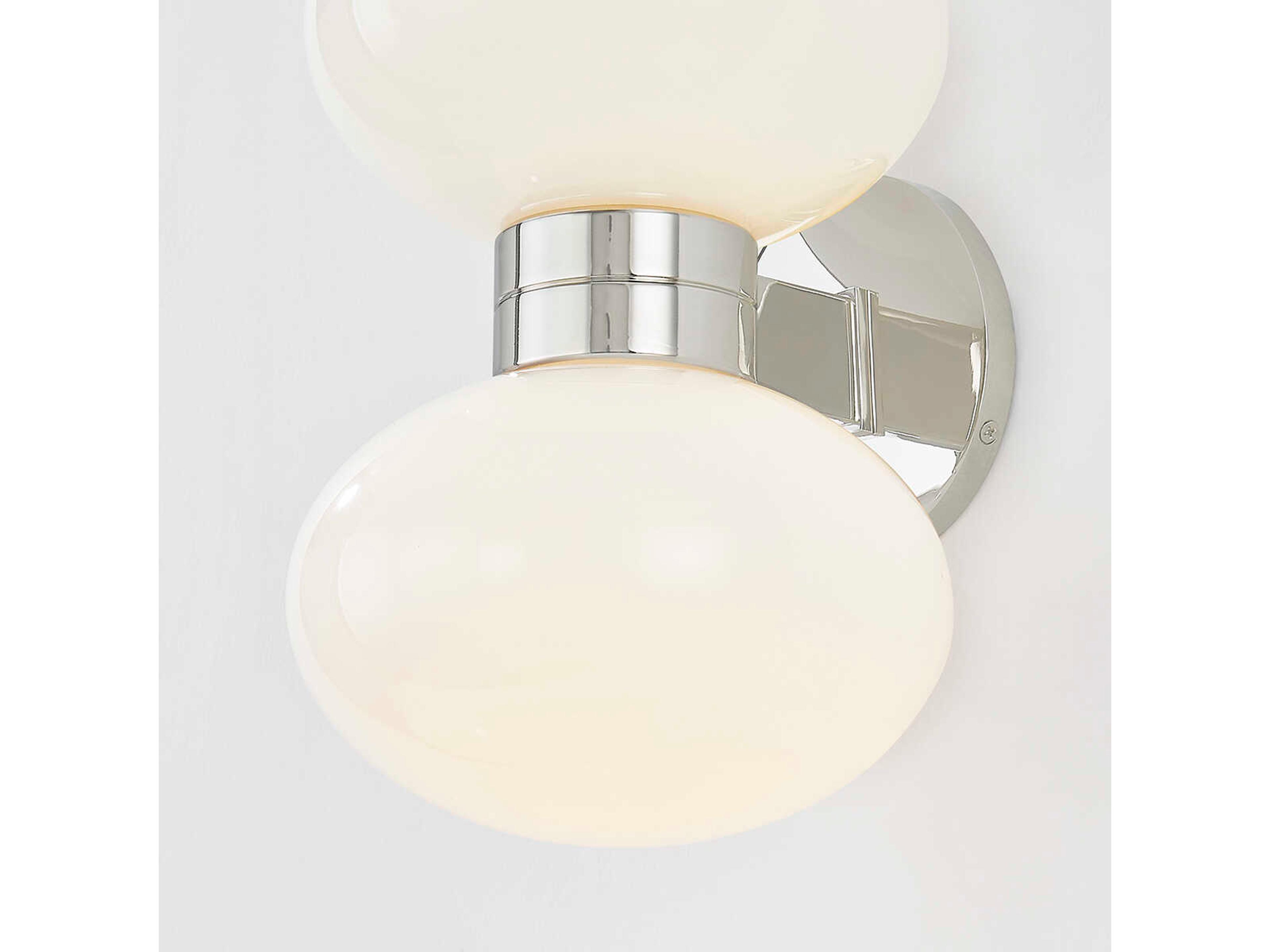 Hudson Valley Otsego 2-Light Polished Nickel Wall Sconce