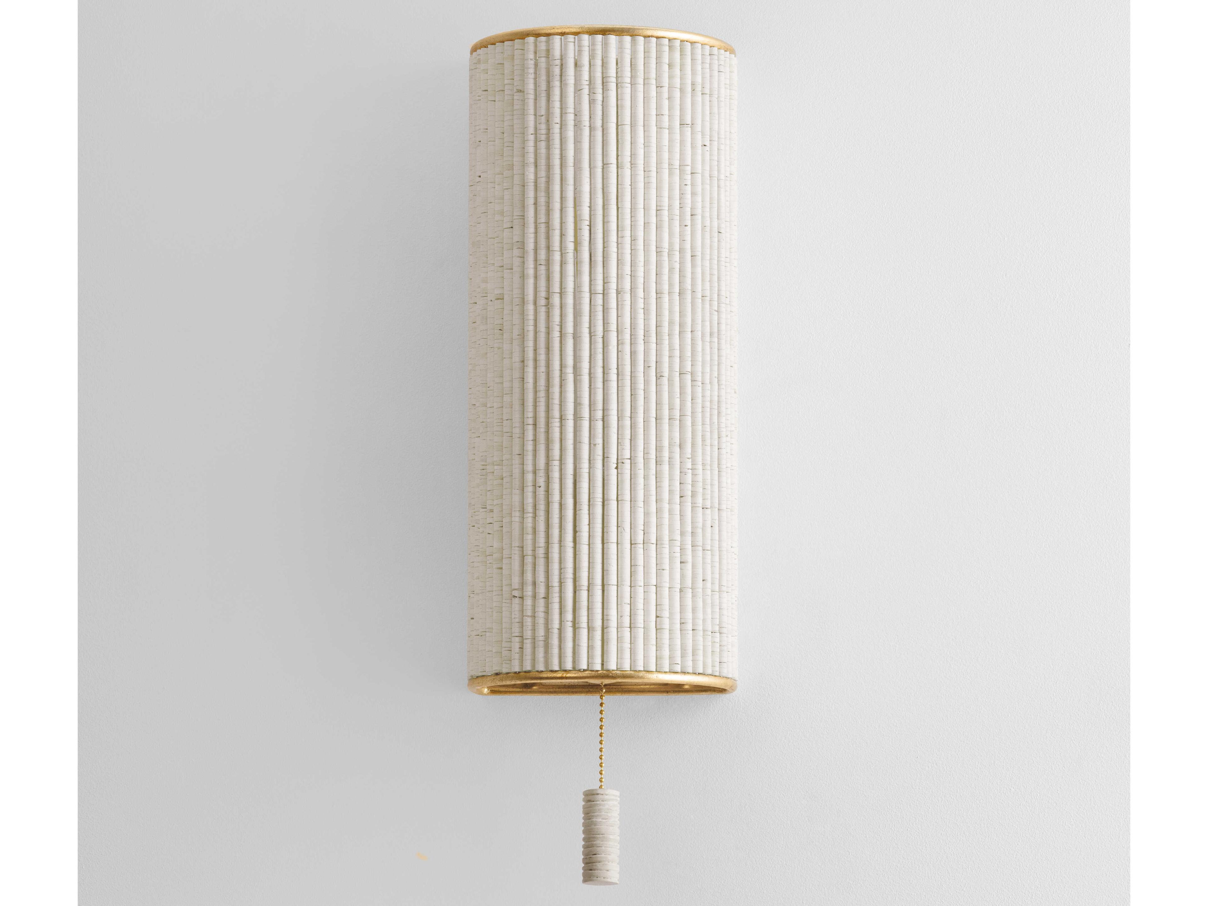 Hudson Valley Hampden 1-Light Vintage Gold Leaf Wall Sconce