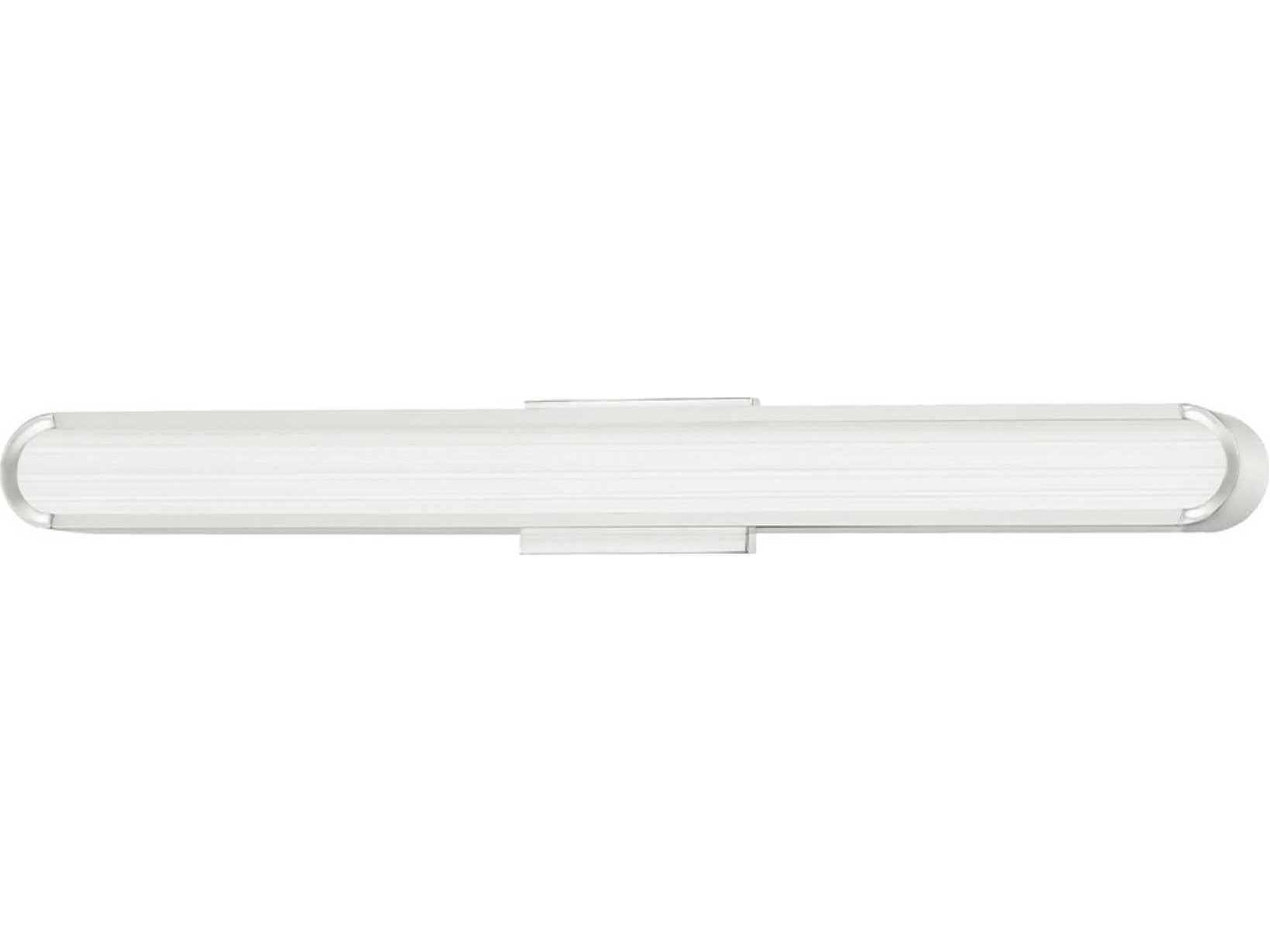 Starkey 1-Light Polished Nickel Clear Glass LED Vanity Light