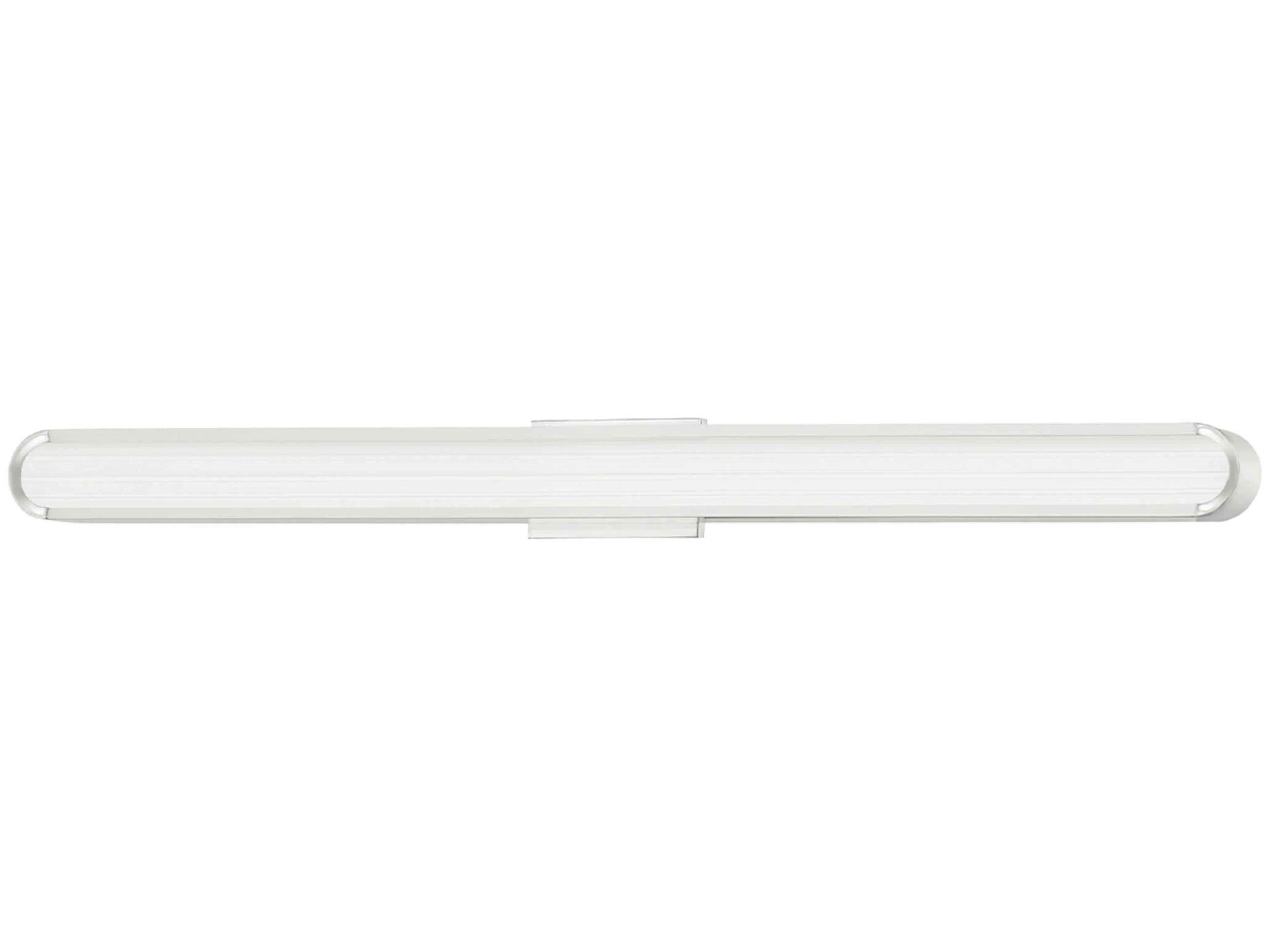 Starkey 1-Light Polished Nickel Clear Glass LED Vanity Light