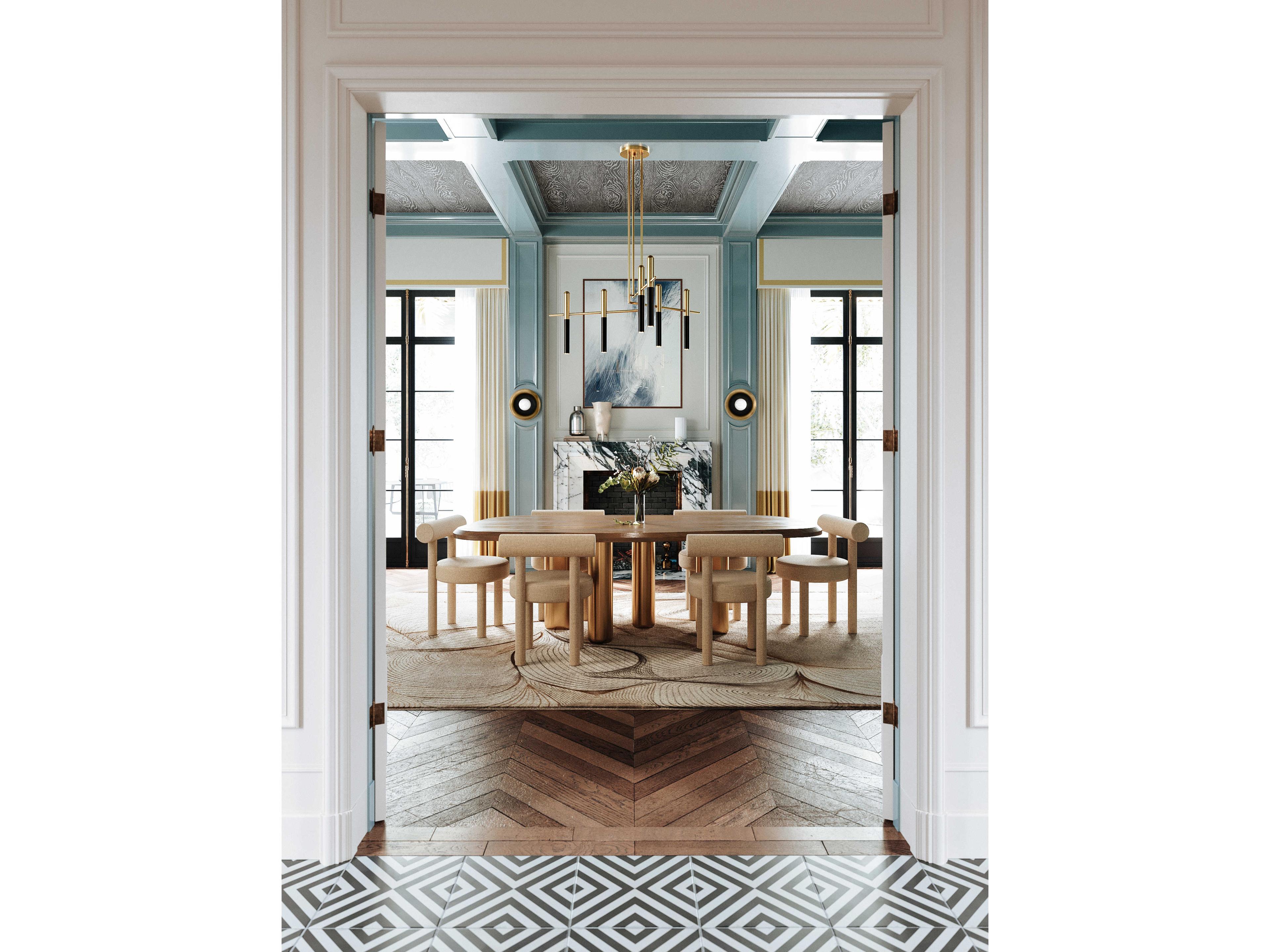 Hudson Valley Thurston 6-Light Aged Old Bronze Clear Glass LED Chandelier